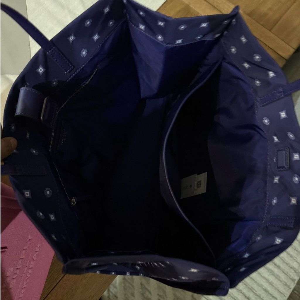 Tory Burch Tory Burch Blue Patterned Tote Size ONE SIZE - 8 Thumbnail