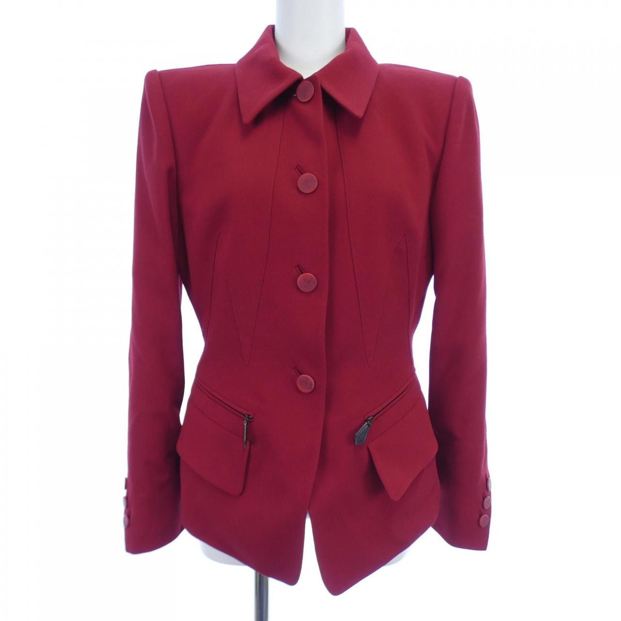 Hermes Hermes Hermes Wool Acetate Jacket Others Outerwear DUTY FREE for USA Size ONE SIZE - 1 Thumbnail