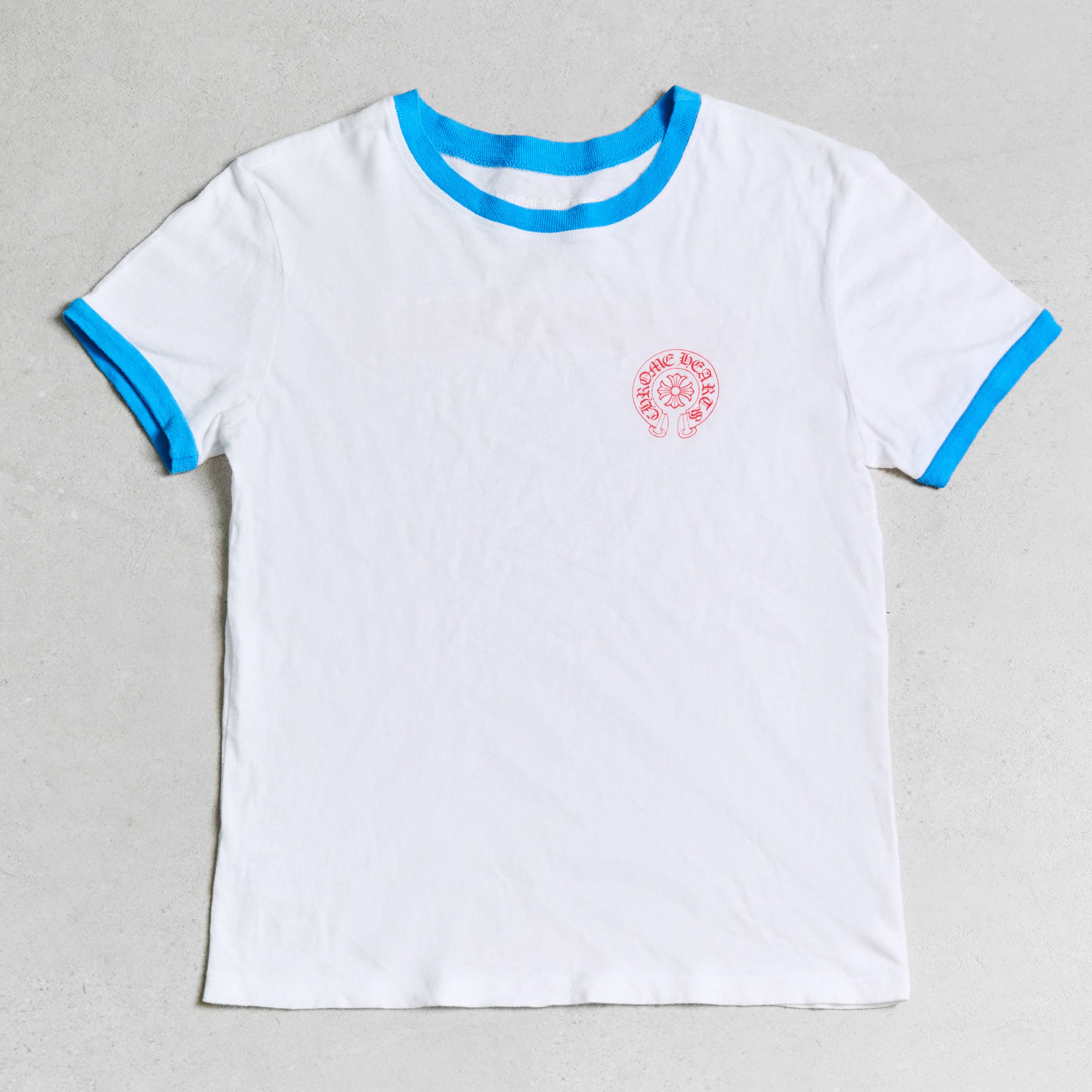トップス CHROME HEARTS Old Flare Knee Horseshoe Chrome Hearts Los Angeles Exclusive Horseshoe Short Sleeve