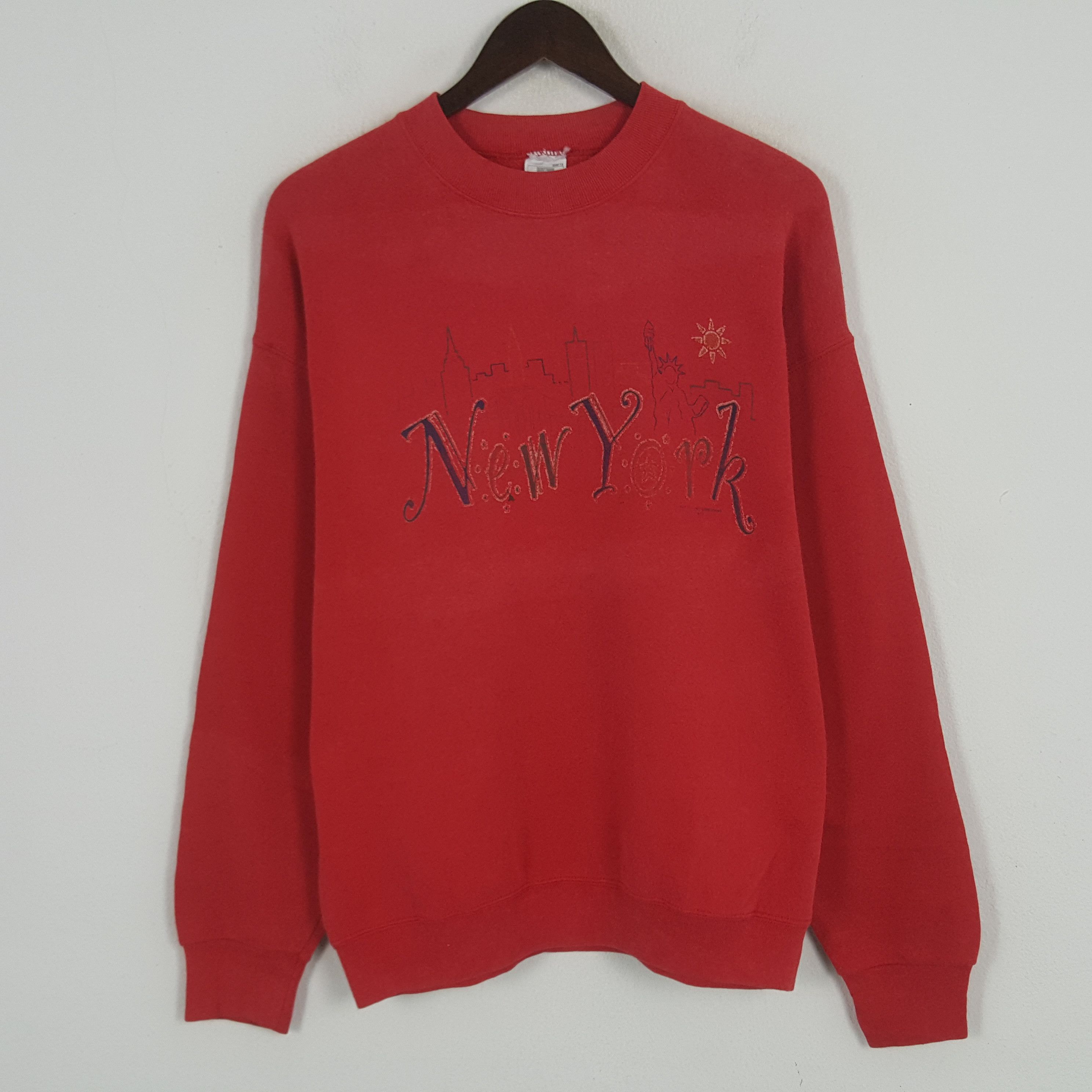 Vintage Vintage New York Fashion Sweatshirt Size US L / EU 52-54 / 3 - 1 Thumbnail