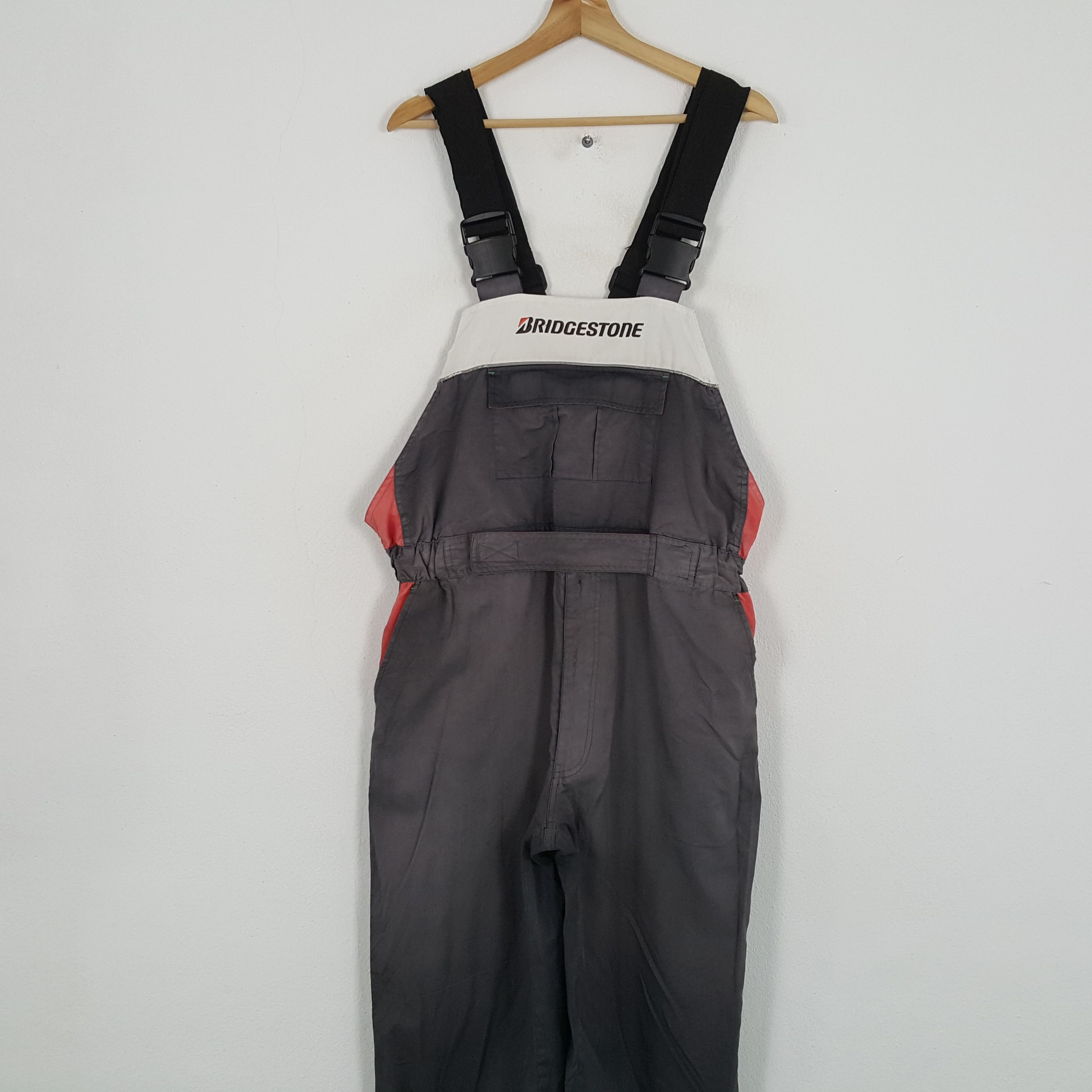 Vintage Vintage BRIDGESTONE Racing Motorsports Overall Size US 37 - 2 Thumbnail