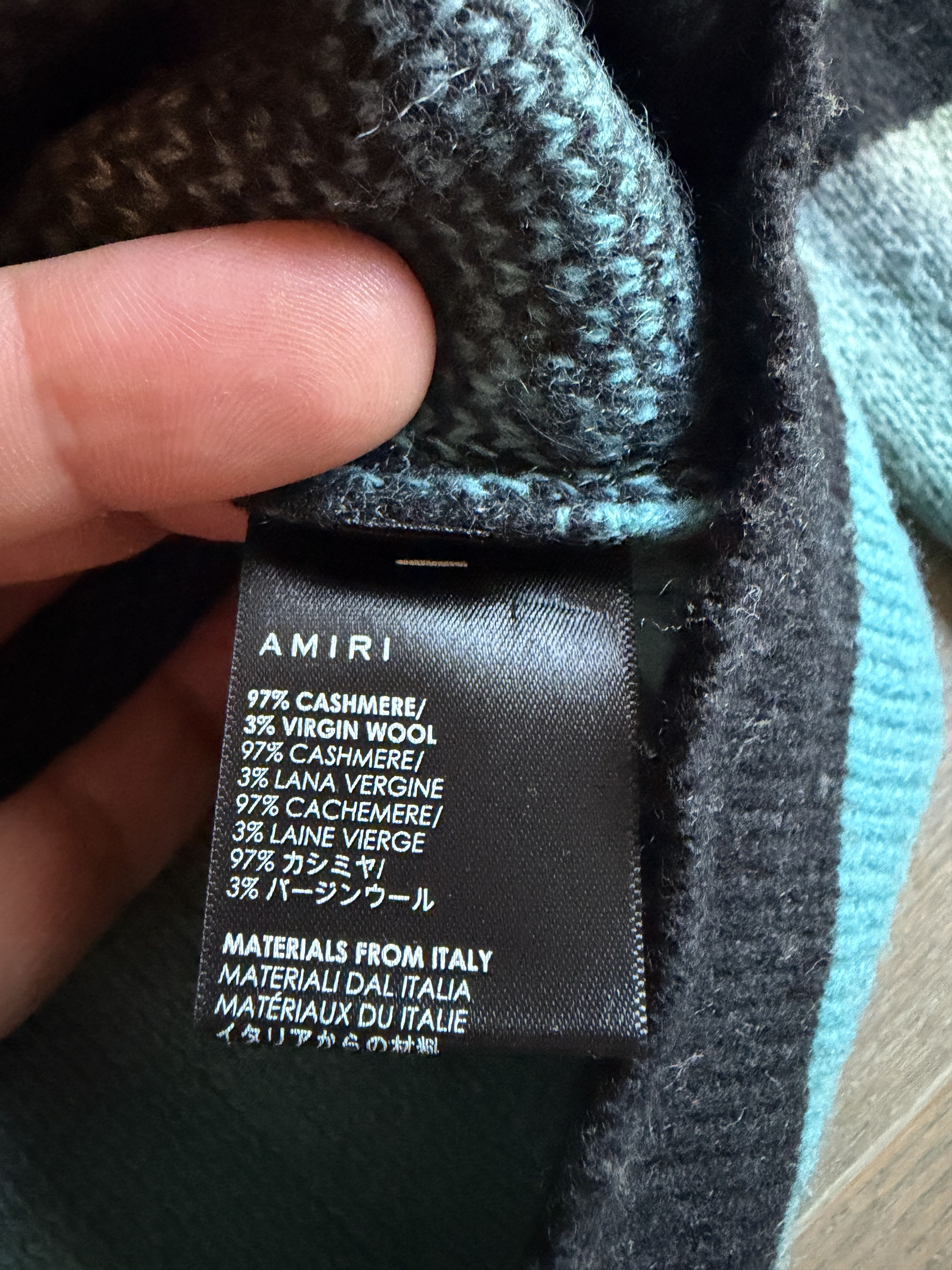 Amiri Amiri Multicolor Ombre Patchwork Cardigan L Size US L / EU 52-54 / 3 - 2 Thumbnail