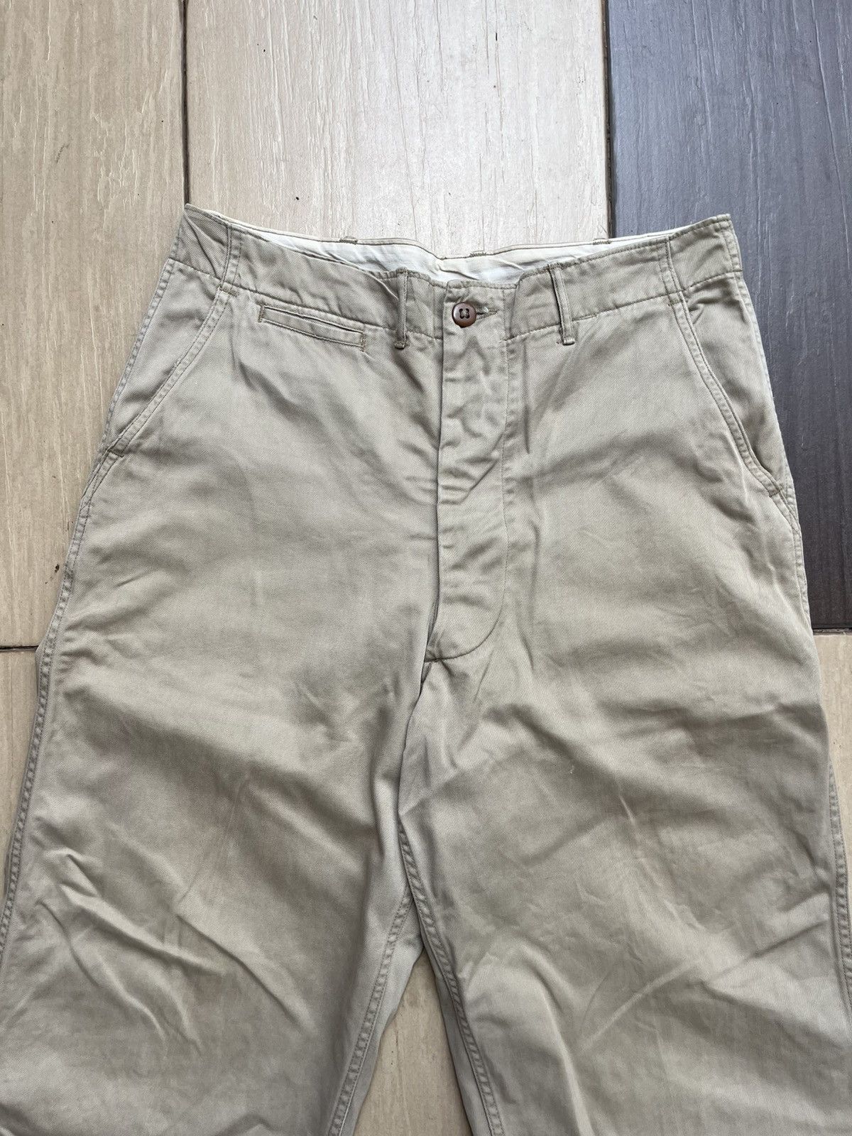 Vintage 1945 trousers cotton kakis by friedman pants & co Size US 32 / EU 48 - 2 Thumbnail