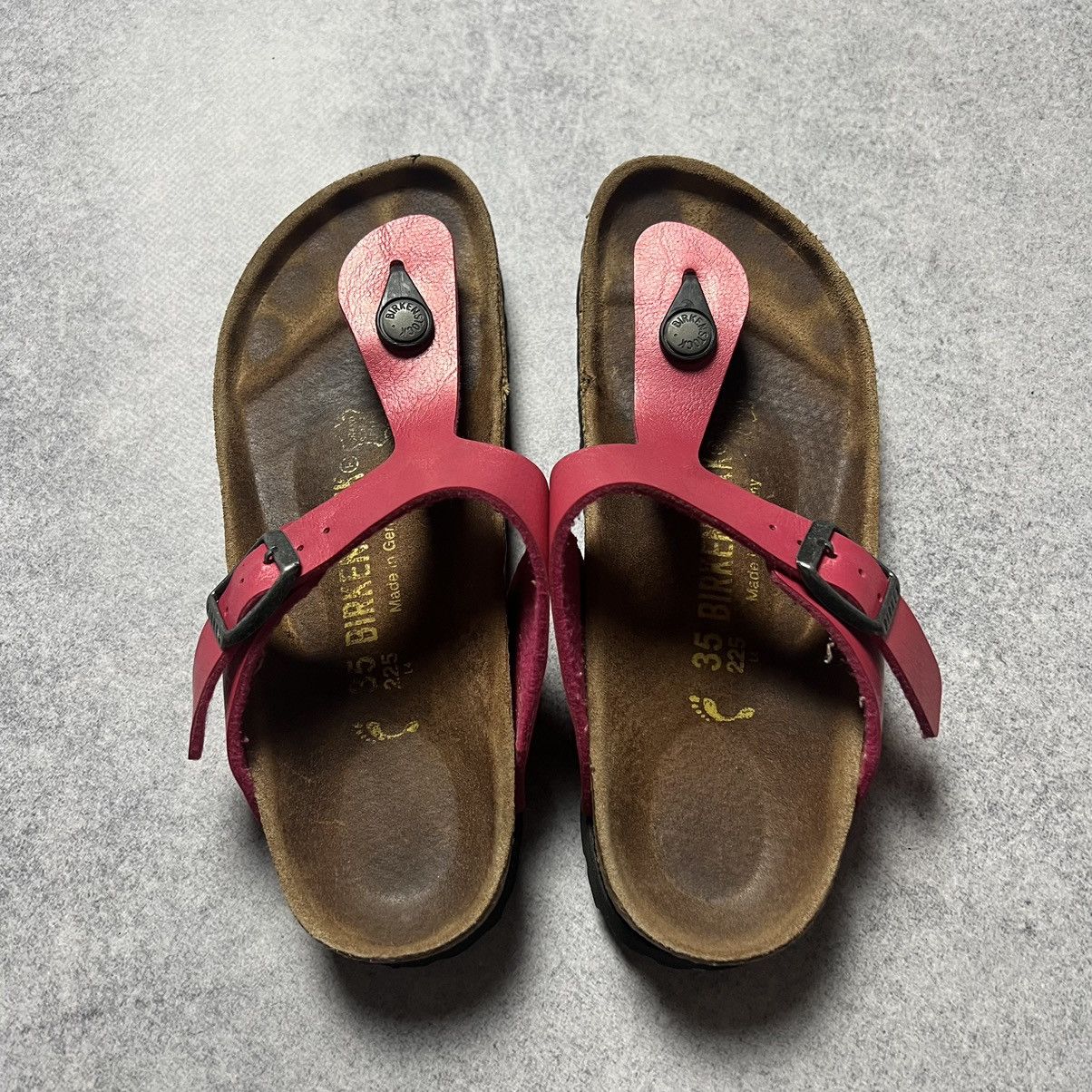 Birkenstock Vintage Birkenstock Leather Toe Thong Flip Flop Sandals Size US 5 / IT 35 - 2 Thumbnail