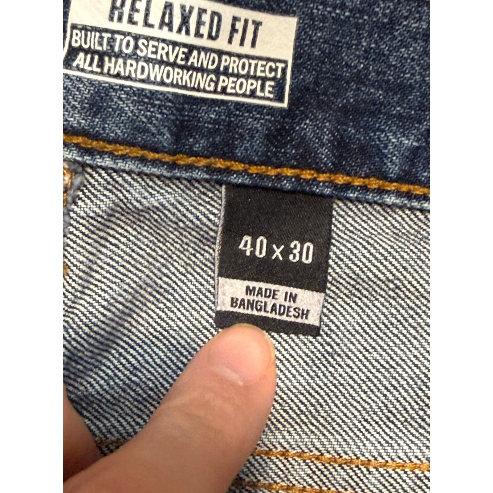 Carhartt Carhartt Jeans Mens Size 40x30 Blue Denim Relaxed Fit Straight Leg 5-Pocket Pocket Size US 40 / EU 56 - 6 Thumbnail