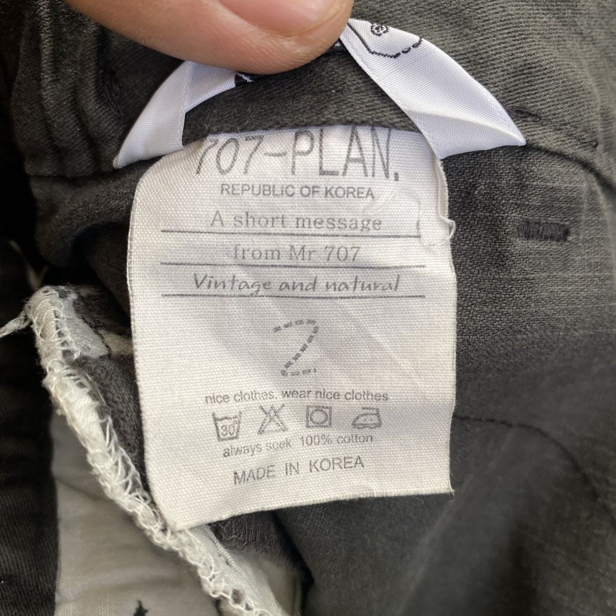 Japanese Brand 707 Plan - Luxury Style Reguler Pants Size US 31 - 12 Thumbnail