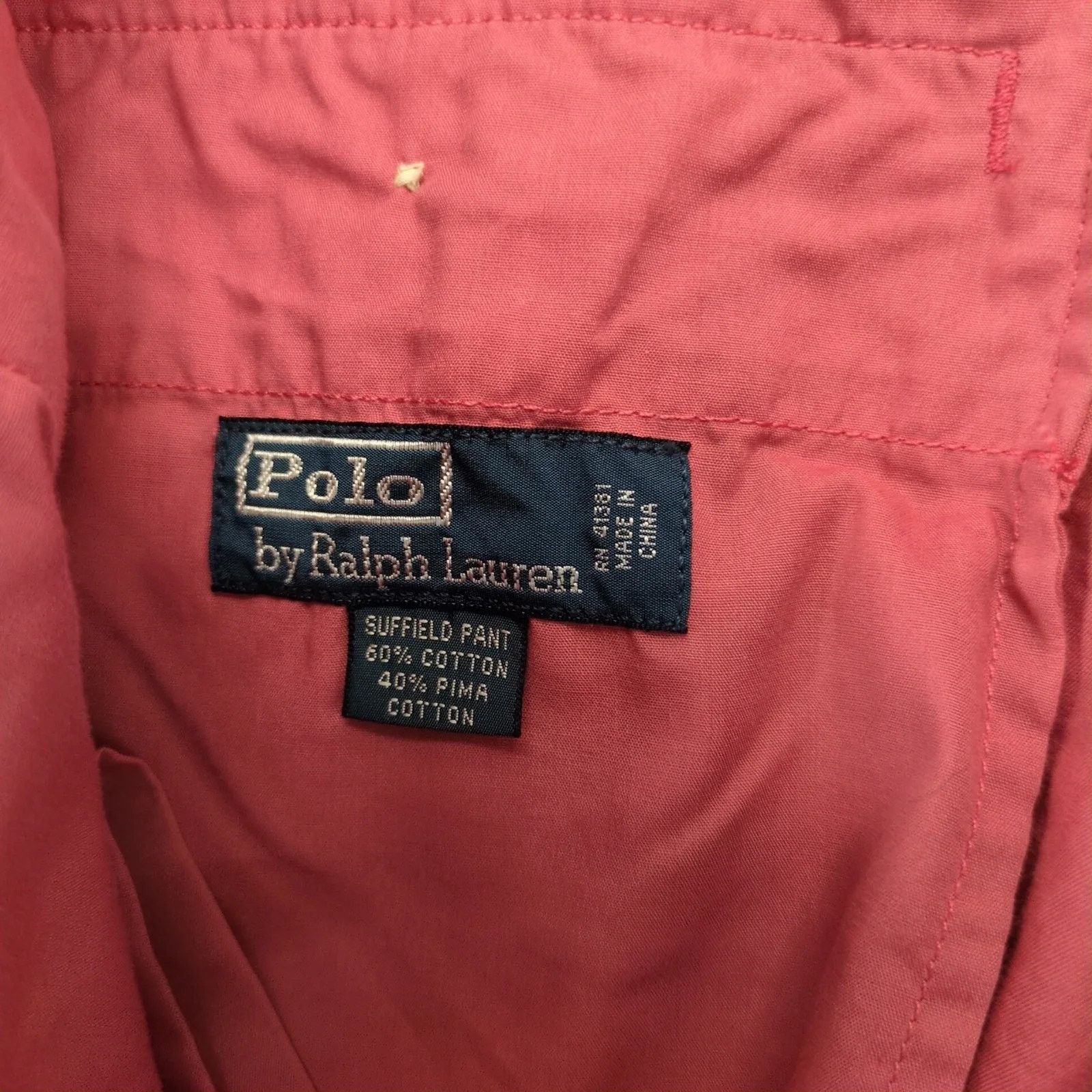 Polo Ralph Lauren Vtg Polo Ralph Lauren Suffield Chino Pants Men's 34x31 Coral Size US 34 / EU 50 - 3 Thumbnail