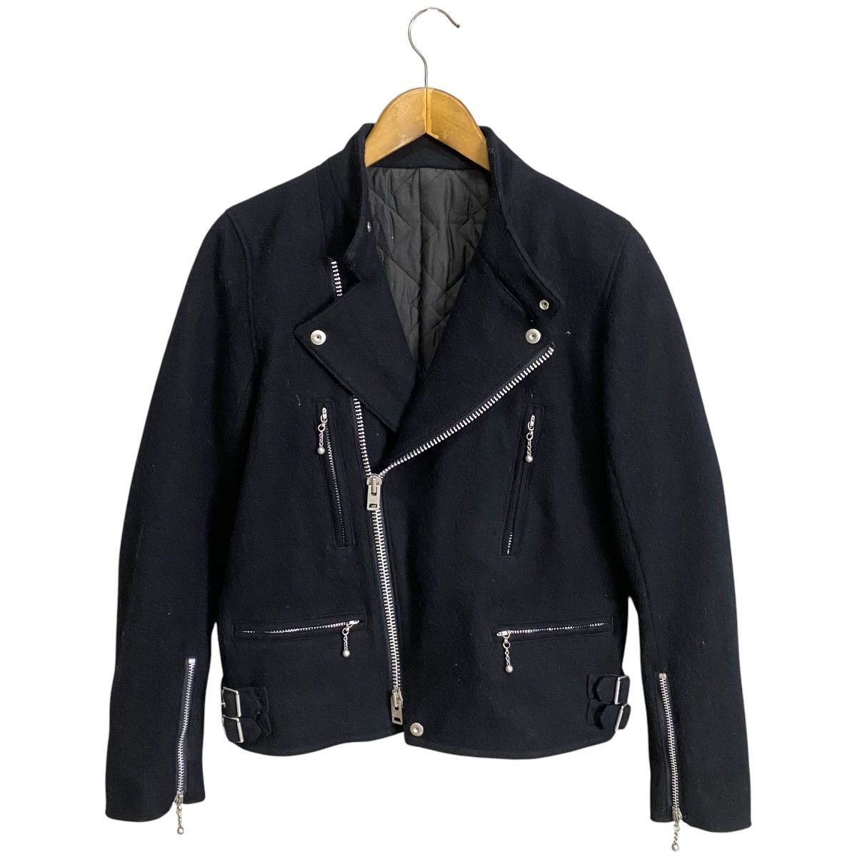 Designer × Japanese Brand Rope J consection motocyle wool jacket Size US M / EU 48-50 / 2 - 1 Thumbnail