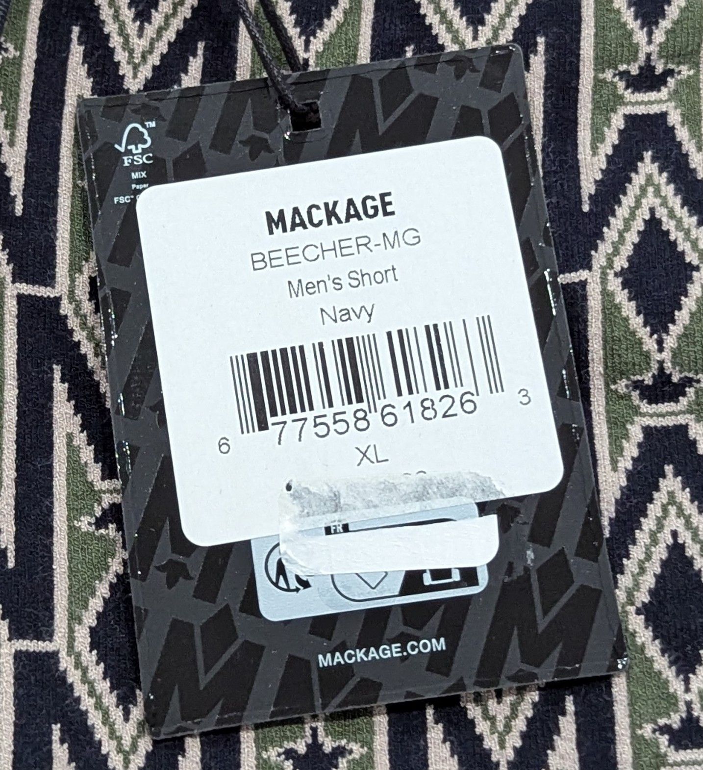 Mackage MACKAGE "Beecher" Jacquard Logo Shorts Navy XL Size US 36 / EU 52 - 9 Thumbnail