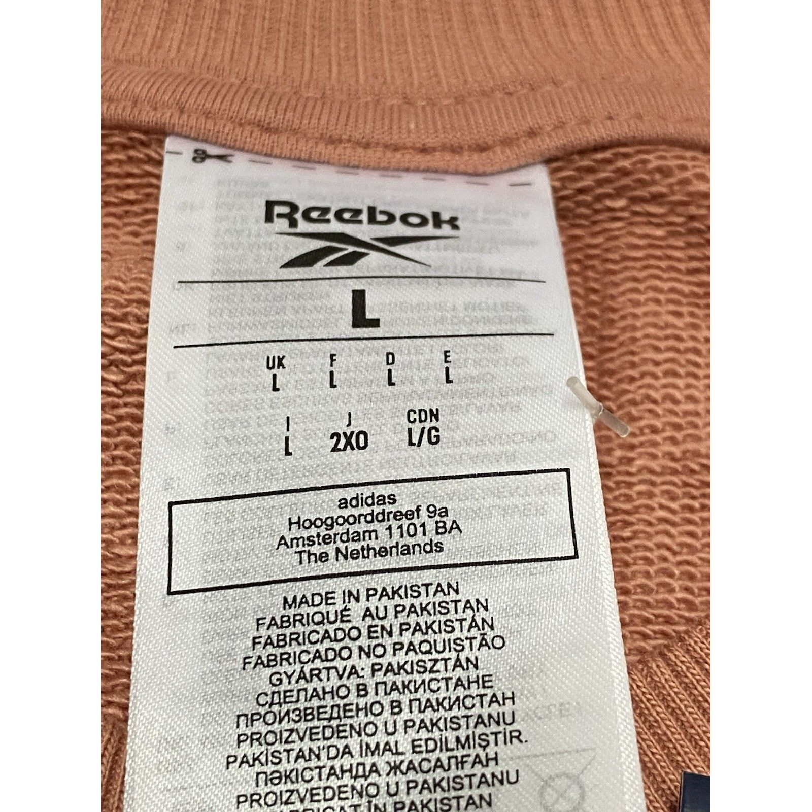 Reebok REEBOK Crew Neck Sweatshirt Canyon Coral Mens Size Large NWT Size US L / EU 52-54 / 3 - 3 Thumbnail