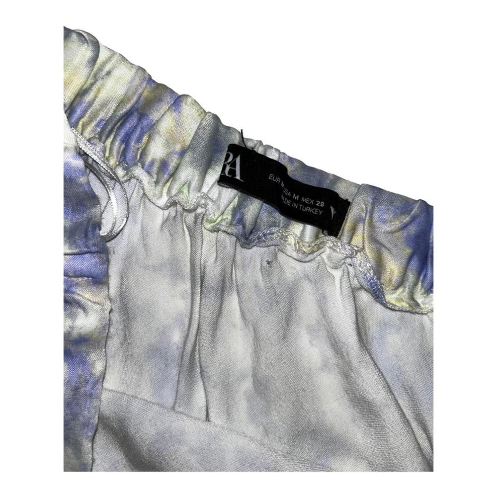 Zara Zara l Tie Dyed Satin Mini Skirt Medium Size 32" / US 10 / IT 46 - 6 Thumbnail