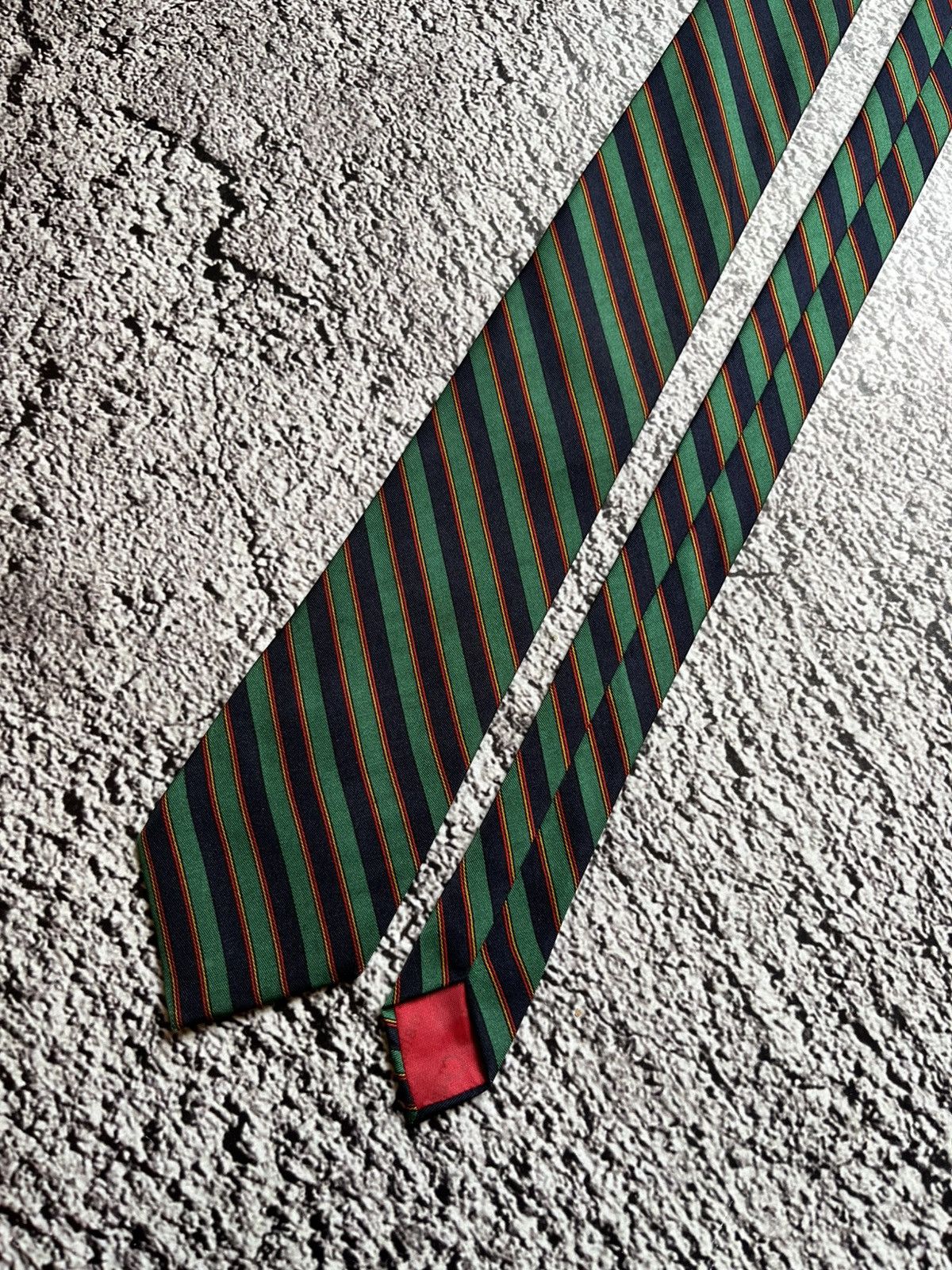 Christian Dior Monsieur Christian Dior Monsieur Striped Silk Tie Size ONE SIZE - 4 Thumbnail