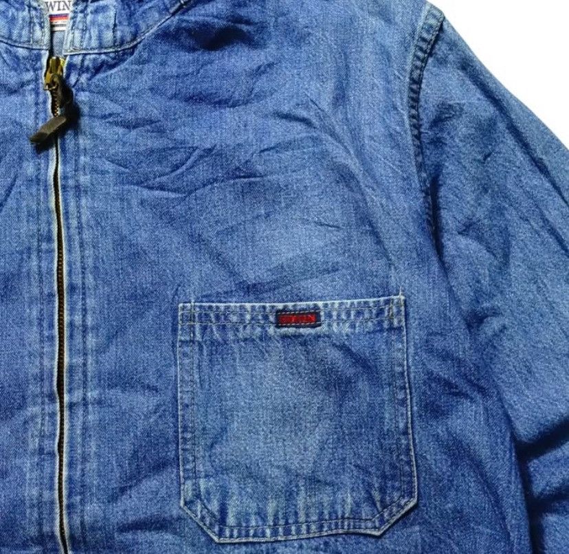 Edwin × Vintage Vintage Edwin Denim Hoodie Zipper Size US M / EU 48-50 / 2 - 2 Thumbnail