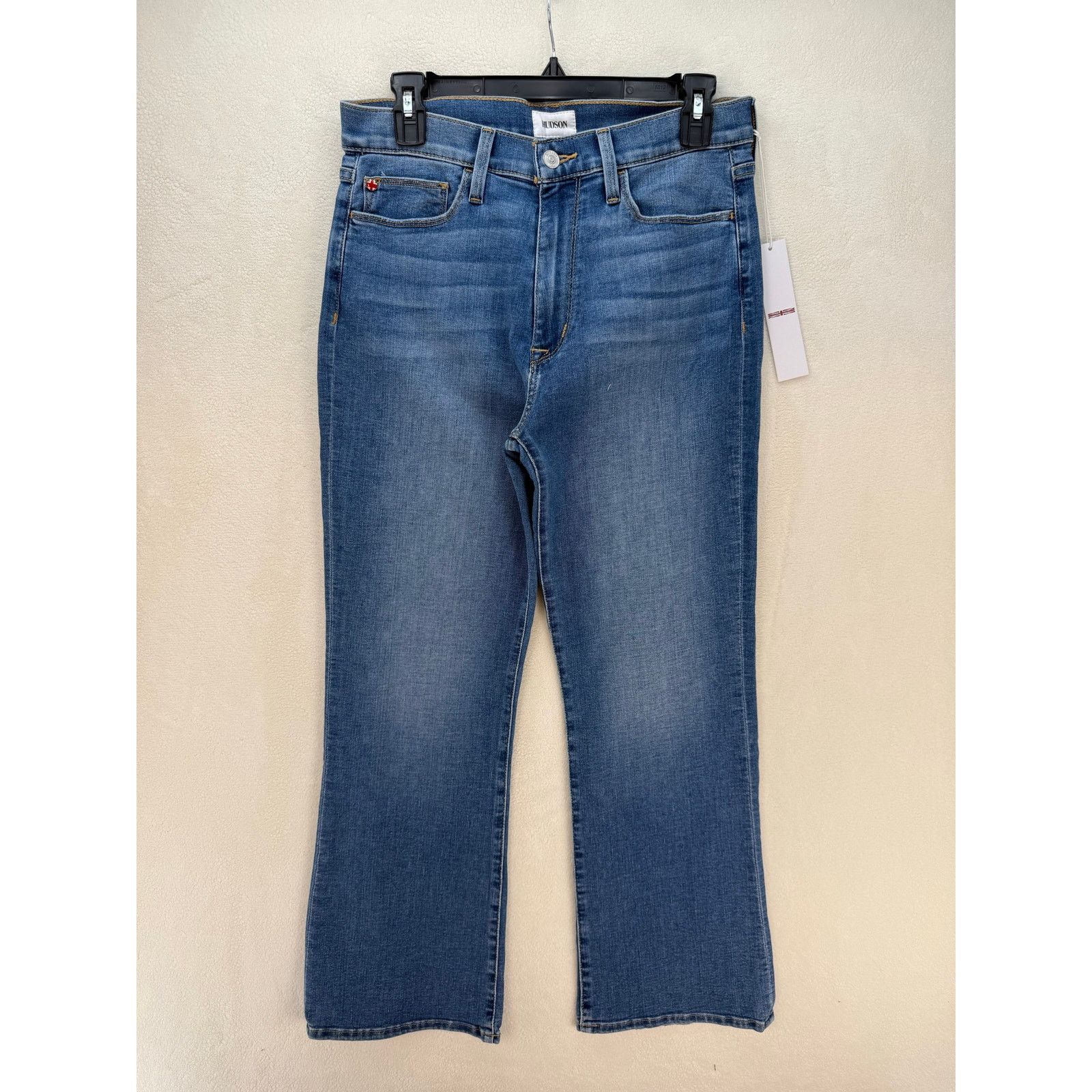 Hudson HUDSON WOMEN'S 30 HIGH RISE BOOTCUT CROP MEDIUM WASH Size 30" / US 8 / IT 44 - 1 Thumbnail