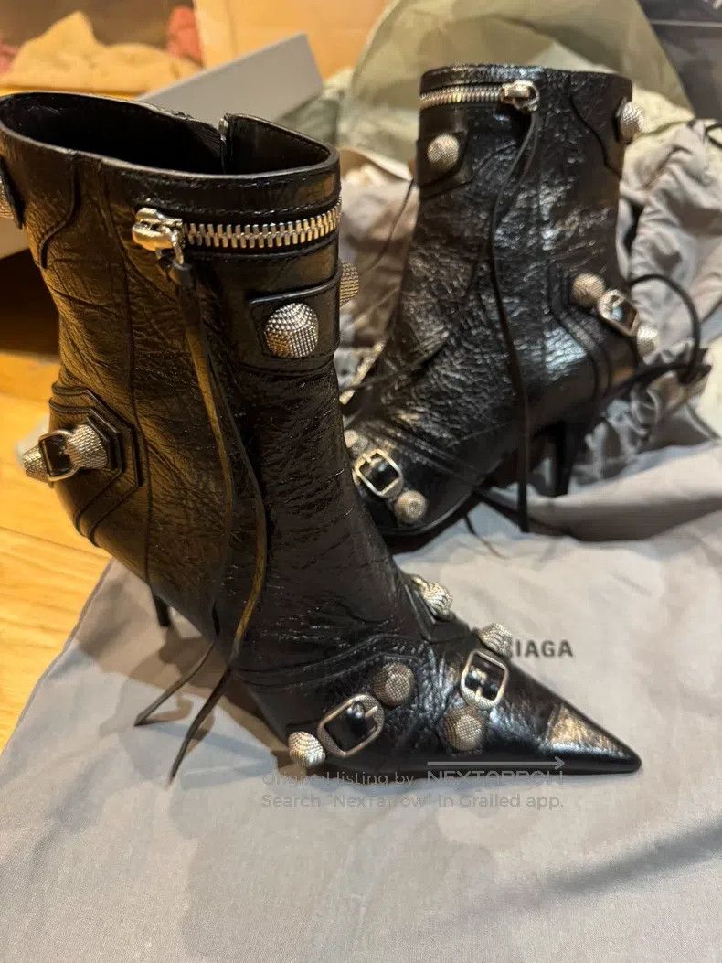 Balenciaga Balenciaga Black Biker Boots Size US 6.5 / IT 36.5 - 6 Thumbnail