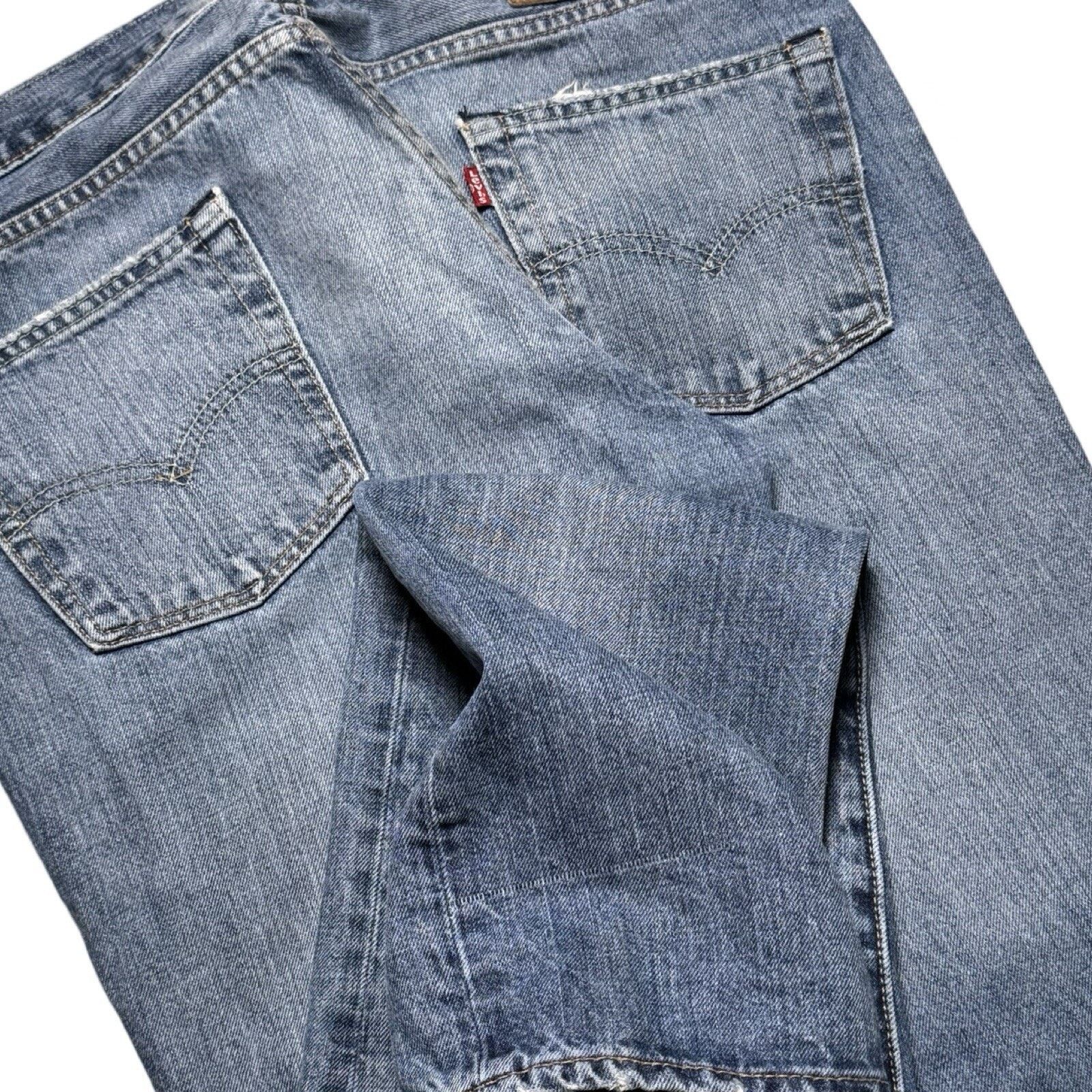 Levi's Levi's 511 Light Wash Slim Fit Jeans Skater Grunge 34 X 34 Size US 34 / EU 50 - 2 Thumbnail