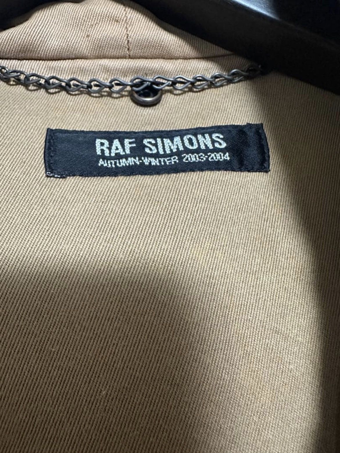 Raf Simons Raf Simons AW2003 Archive Parka Beige Size 48 Size US M / EU 48-50 / 2 - 4 Thumbnail