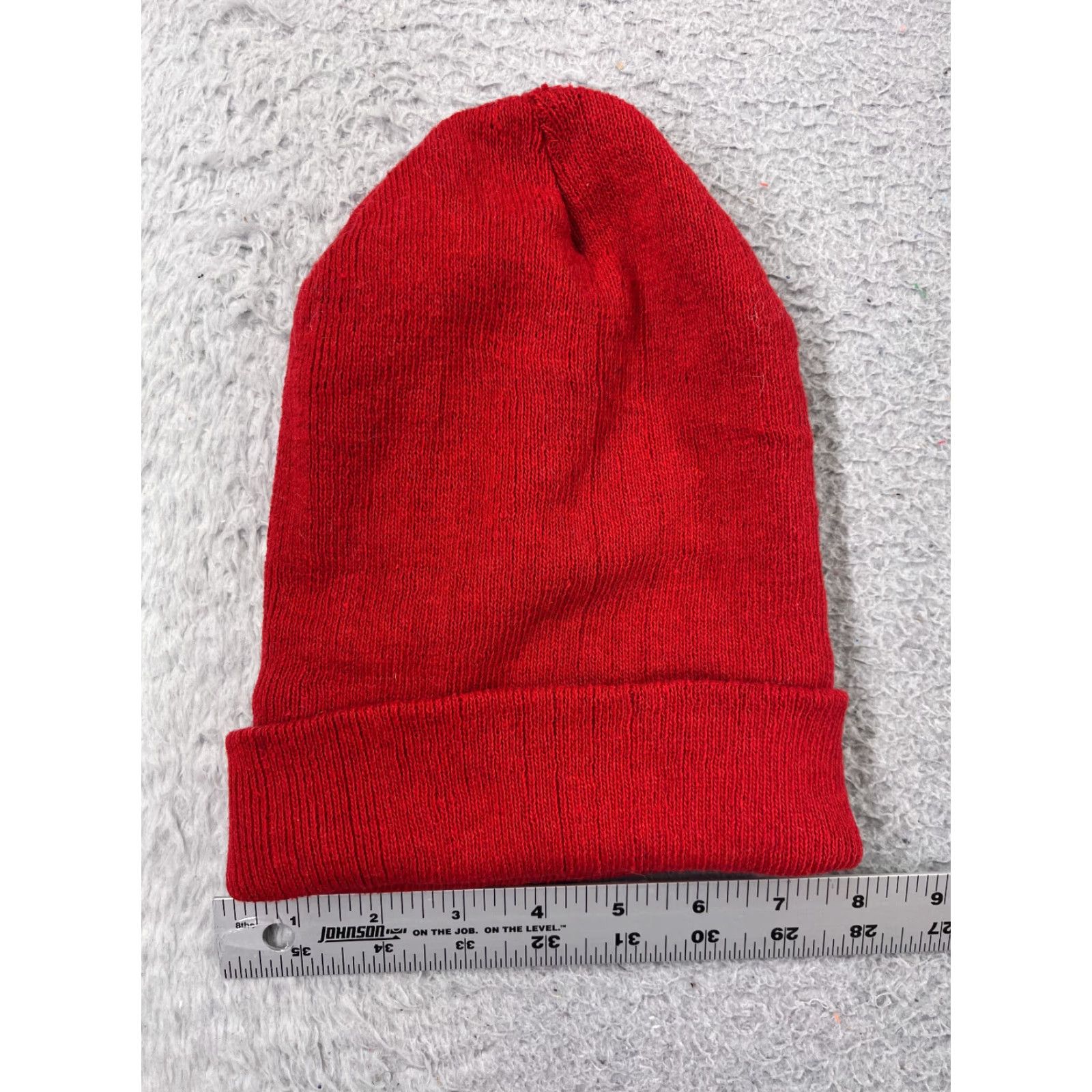 Vintage Beanie Toque Adult One Size Red Knit Acrylic Polyester Lined Winter Ski Hat Beanie Womens One Size Red Knit Acrylic Polyester Lined Winter Ski Size ONE SIZE - 2 Thumbnail