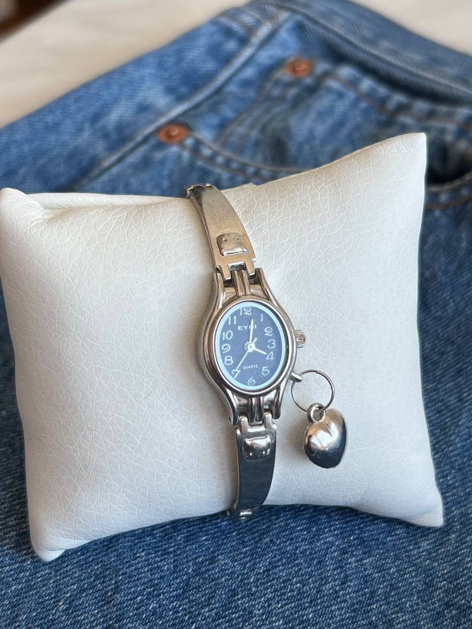 Japanese Brand × Vintage Vintage ❤️ Heart Amulet Japanese style futuristic Steel Watch Size ONE SIZE - 2 Thumbnail