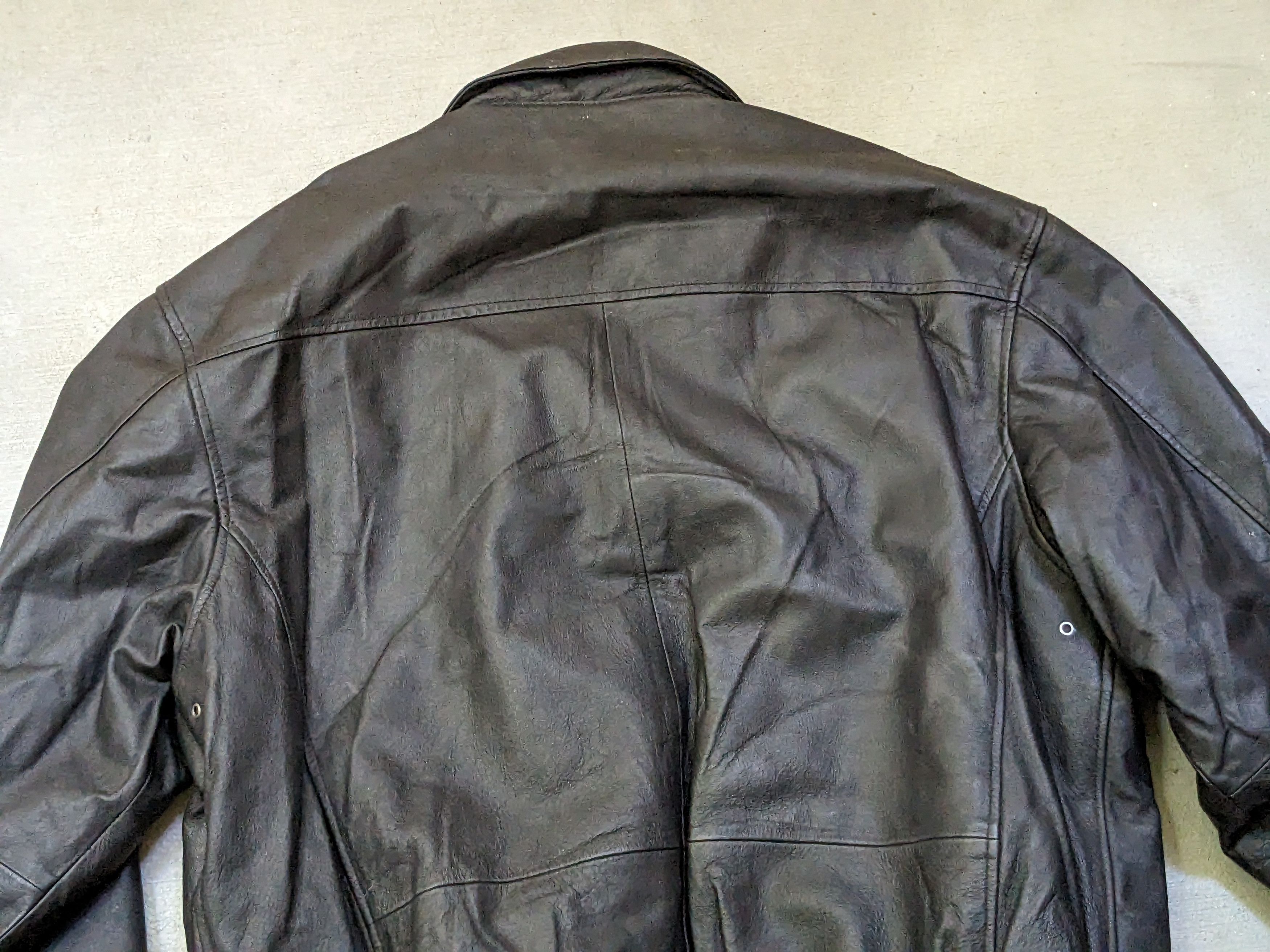 Genuine Leather Air Force Leather Jacket Black Size XL Tall Bomber XLT Size US XL / EU 56 / 4 - 13 Thumbnail