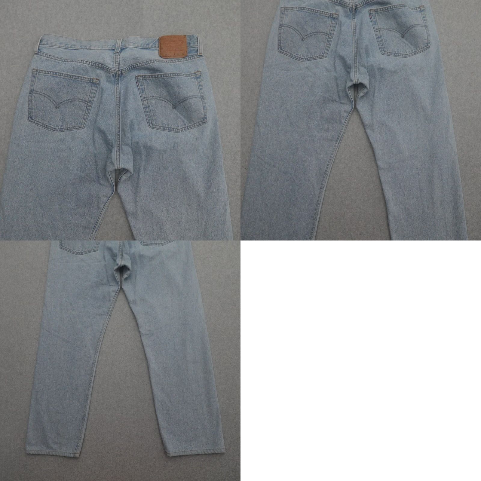 Levi's Vintage Levis 501 Jeans Mens 38 (38X30) Light Blue Denim Button Fly Straight Size US 38 / EU 54 - 10 Thumbnail