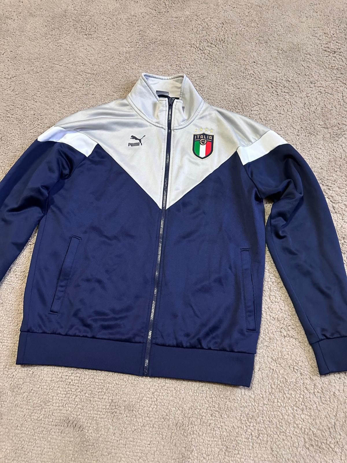 Puma Puma Italy 2020/21 Football Soccer Track Jacket Sz L Size US L / EU 52-54 / 3 - 3 Thumbnail