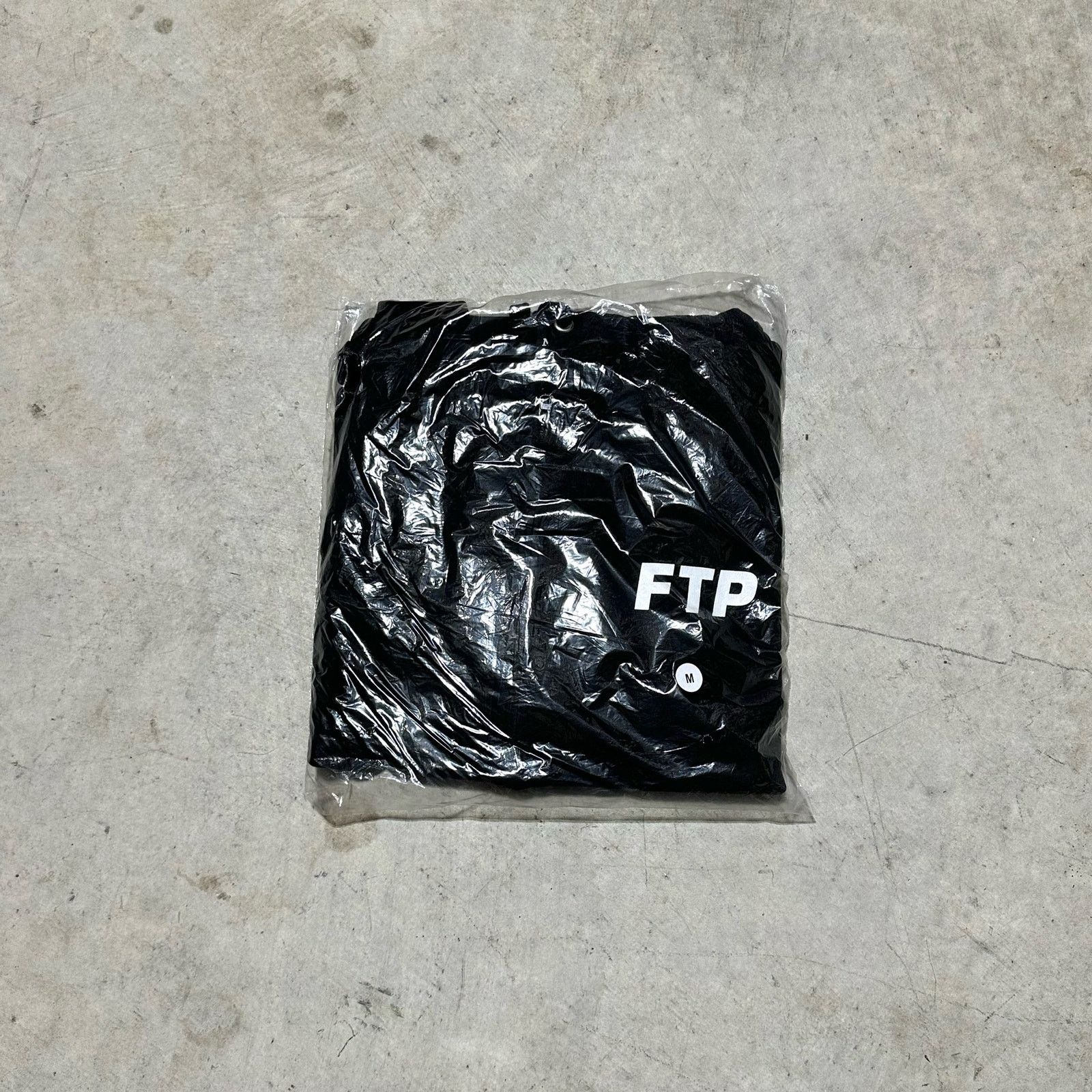 image of Ftp Black Zip Up Hoodie Size Medium In Men