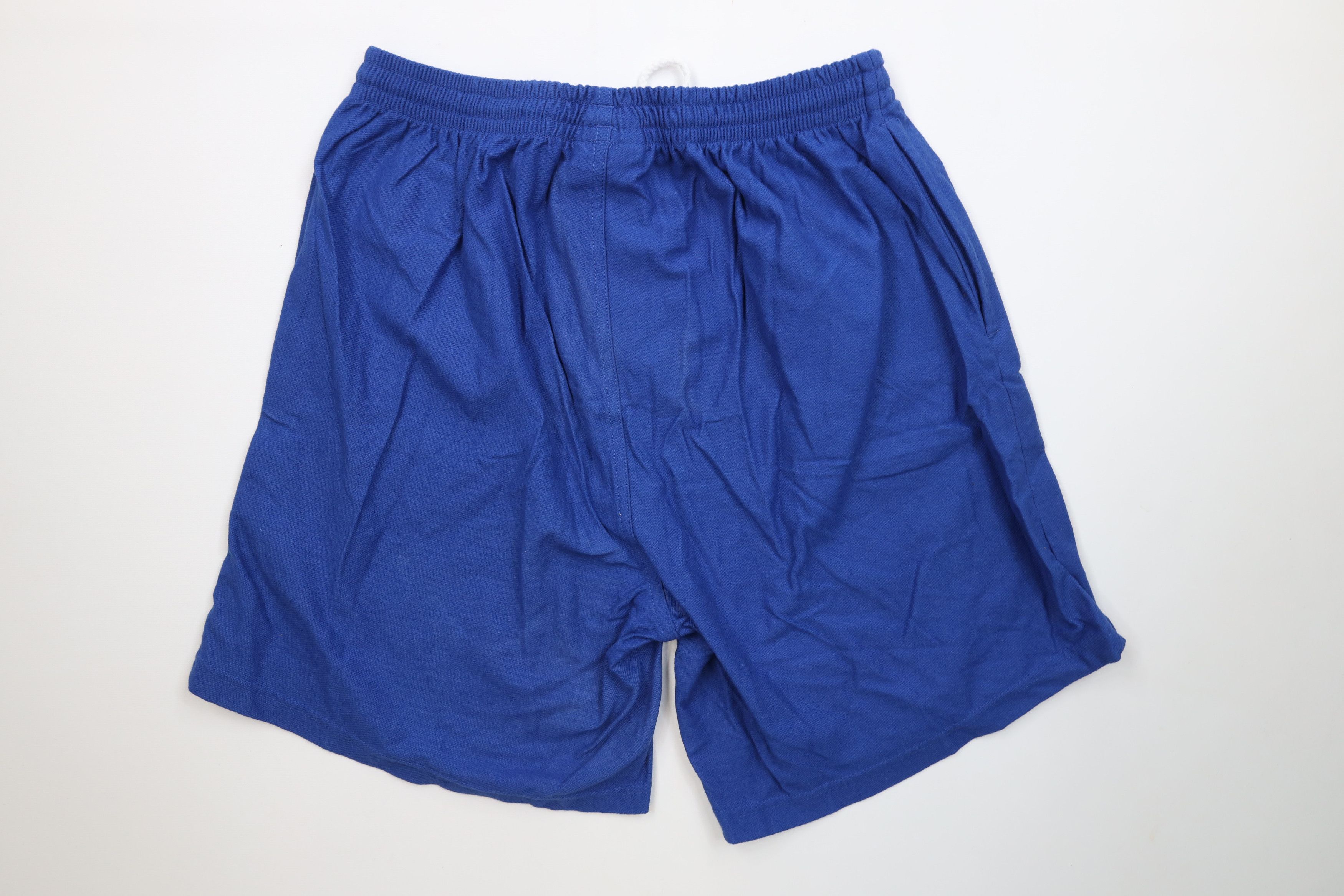 Vintage Deadstock Vintage 90s Adidas Above Shorts Royal Blue Cotton Size US 36 / EU 52 - 13 Thumbnail