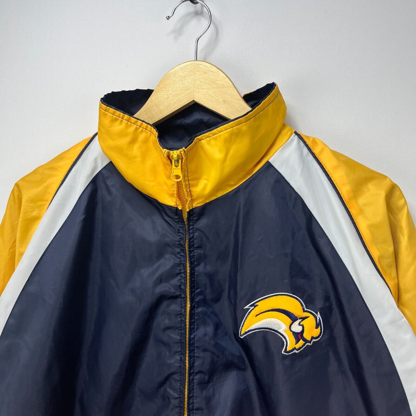 NHL × Vintage Vintage '90s Buffalo Sabres NHL Windbreaker Jacket XL Size US XL / EU 56 / 4 - 3 Thumbnail