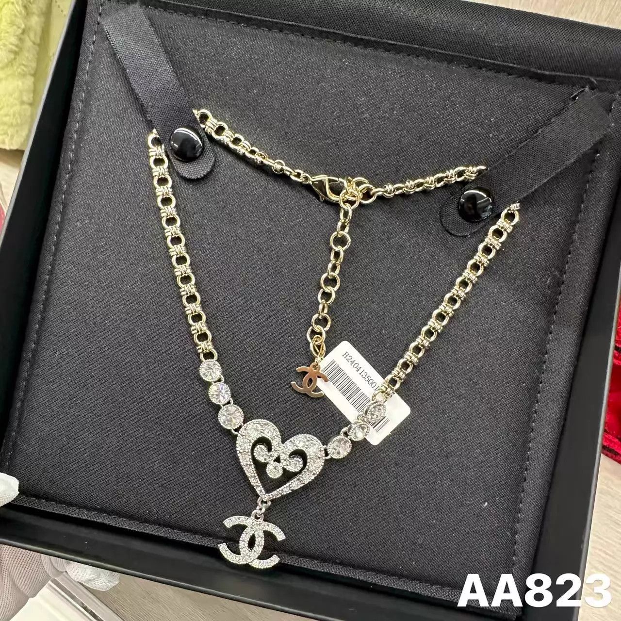 Chanel Chanel 23K FW Silver Hollow Heart Double C Pendant Size ONE SIZE - 3 Thumbnail