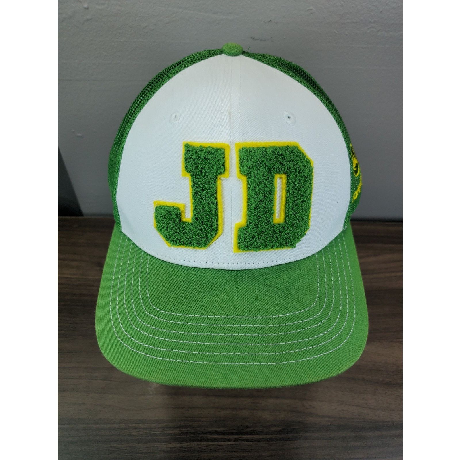 John Deere John Deere Hat Adjustable Snapback Cap Fuzzy Lawn Turf Logo Size ONE SIZE - 2 Thumbnail