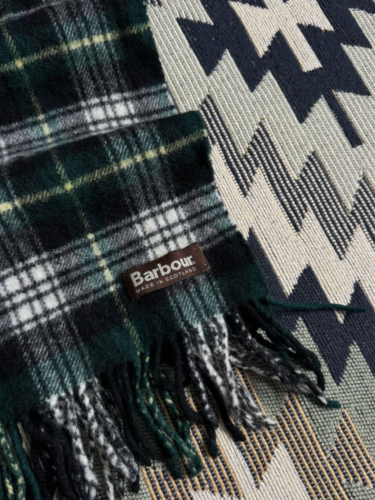 Barbour Vintage Barbour Wool Scarf Size ONE SIZE - 6 Thumbnail