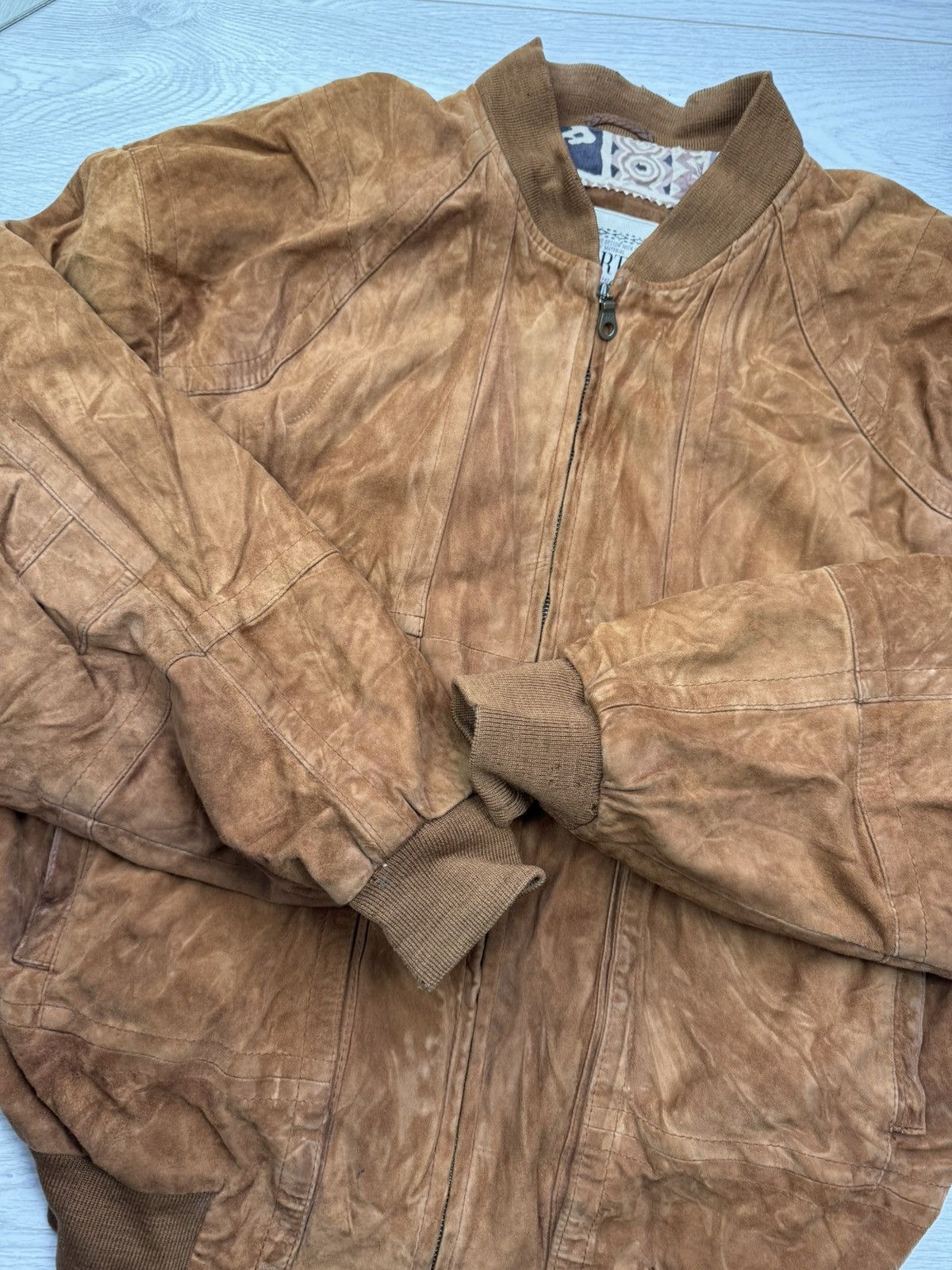 Hysteric Glamour CRAZY RICK OWENS STYLE SUEDE LEATHER JACKET FUR HOOD SWAG Size US M / EU 48-50 / 2 - 5 Thumbnail