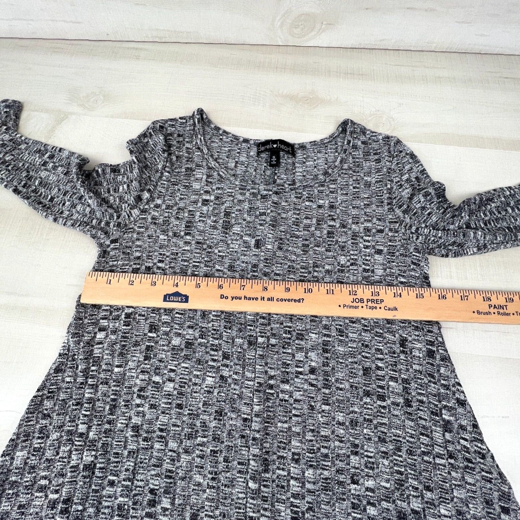 Vintage Womens Derek Heart Small Gray Sweater Tunic Casual 3/4 Sleeves Size S / US 4 / IT 40 - 6 Thumbnail