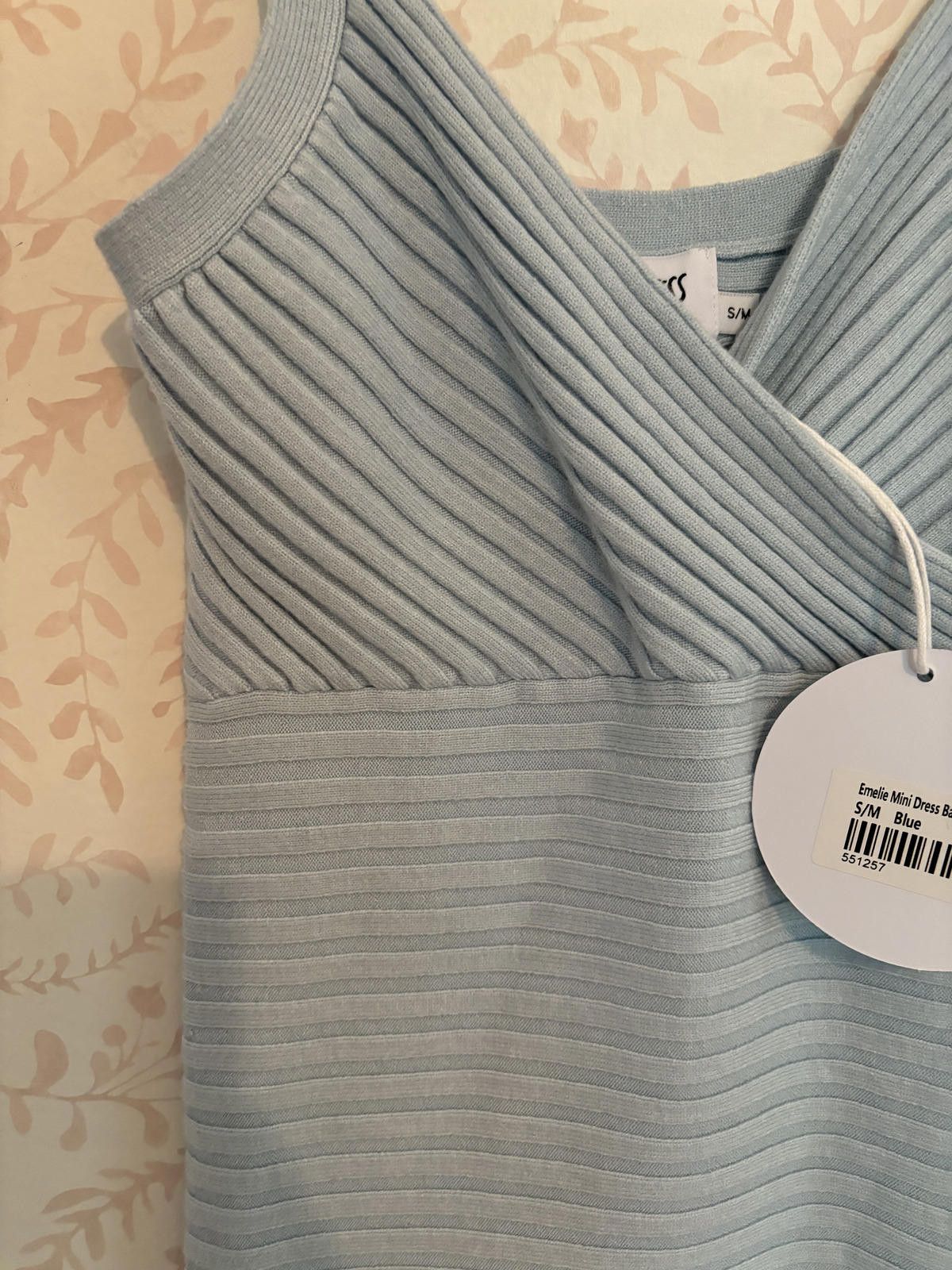 Designer NWT Princess Polly Light Blue Bodycon Dress Size S / US 4 / IT 40 - 6 Thumbnail