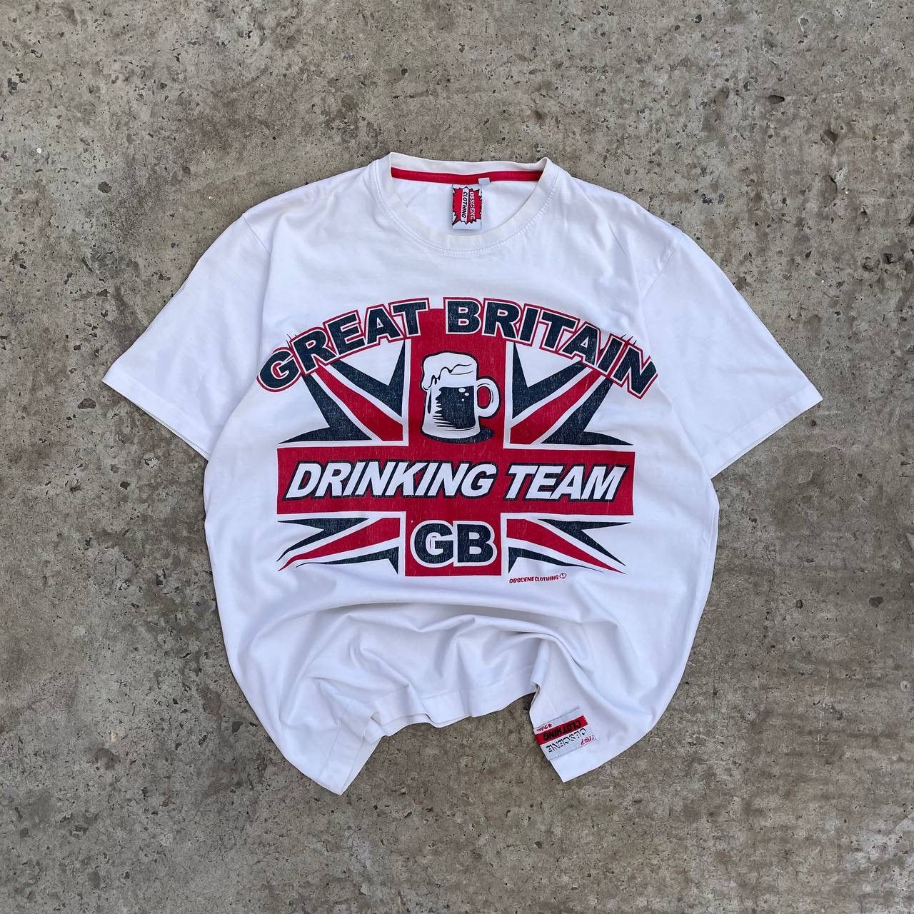 Hypebeast VTG Great Britain Drinking Team T-shirts Obscene Clothing Size US L / EU 52-54 / 3 - 1 Thumbnail