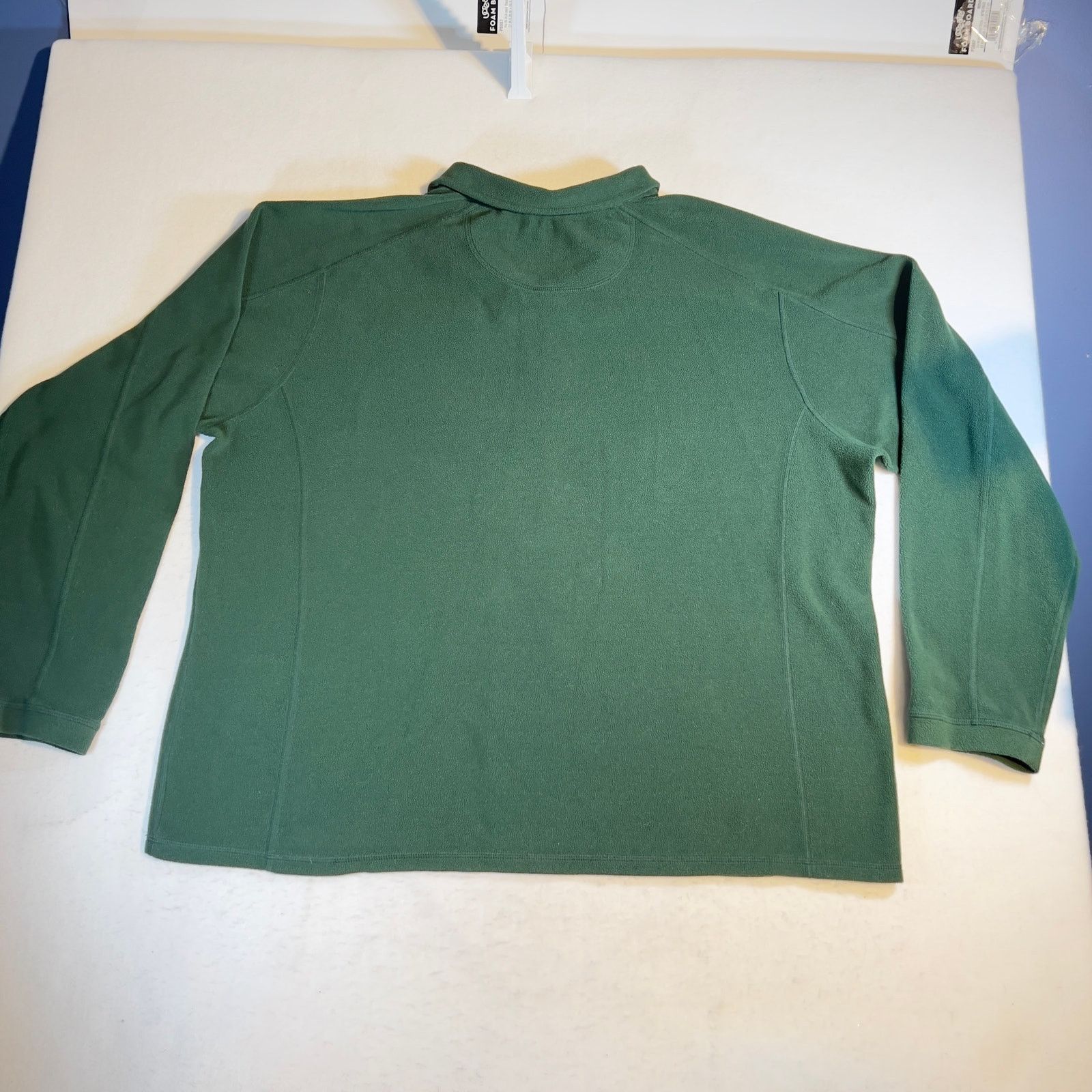 L.L. Bean L.L. Bean Micro Fleece 1/4 Zip Top Mens XXL Reg Hunter Green Size US XXL / EU 58 / 5 - 3 Thumbnail