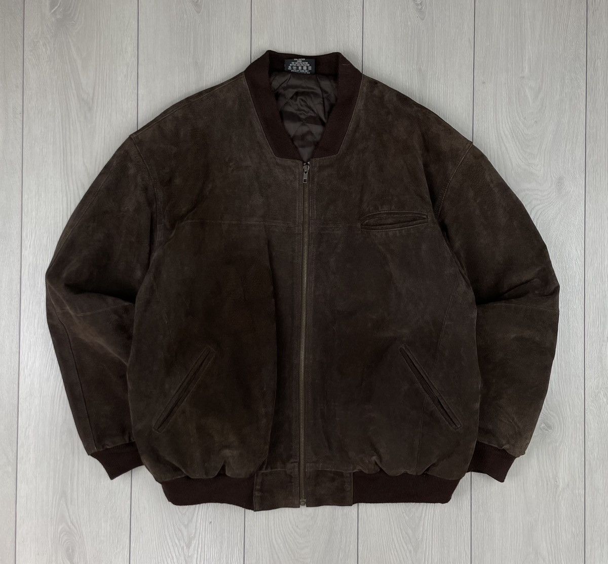 Leather × Vintage Vintage Leather Bomber Jacket Men’s Brown Size XL Size US XL / EU 56 / 4 - 1 Thumbnail