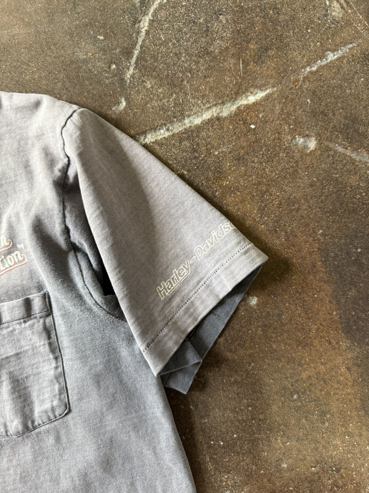 Harley Davidson vintage 80s rare faded harley davidson emblem pocket shirt Size US L / EU 52-54 / 3 - 4 Thumbnail