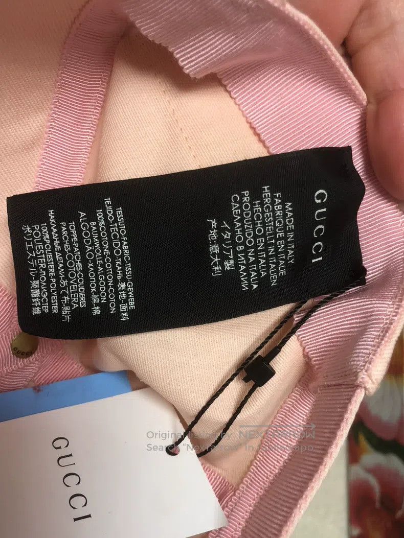 Gucci Gucci Little Rabbit Pink Baseball Cap Size ONE SIZE - 8 Thumbnail