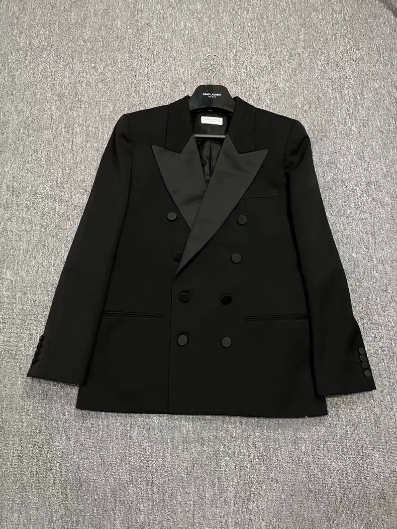 Saint Laurent Paris Saint Laurent Paris Double Breasted Black Woolen Blazer fo Size M / US 6-8 / IT 42-44 - 1 Thumbnail