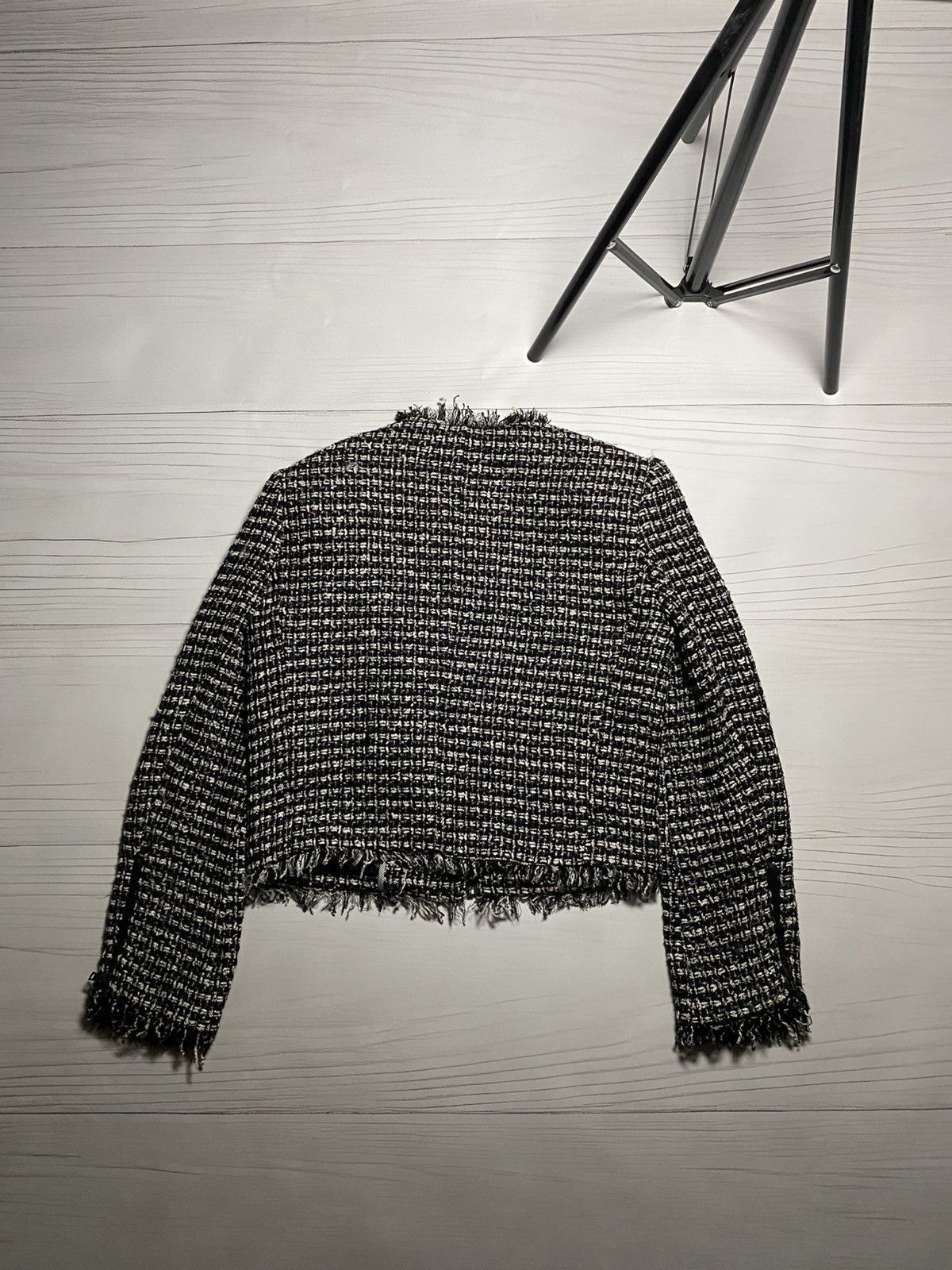 Alice + Olivia × Designer Alice + Olivia Employed tweed crop jacket Size S / US 4 / IT 40 - 2 Thumbnail