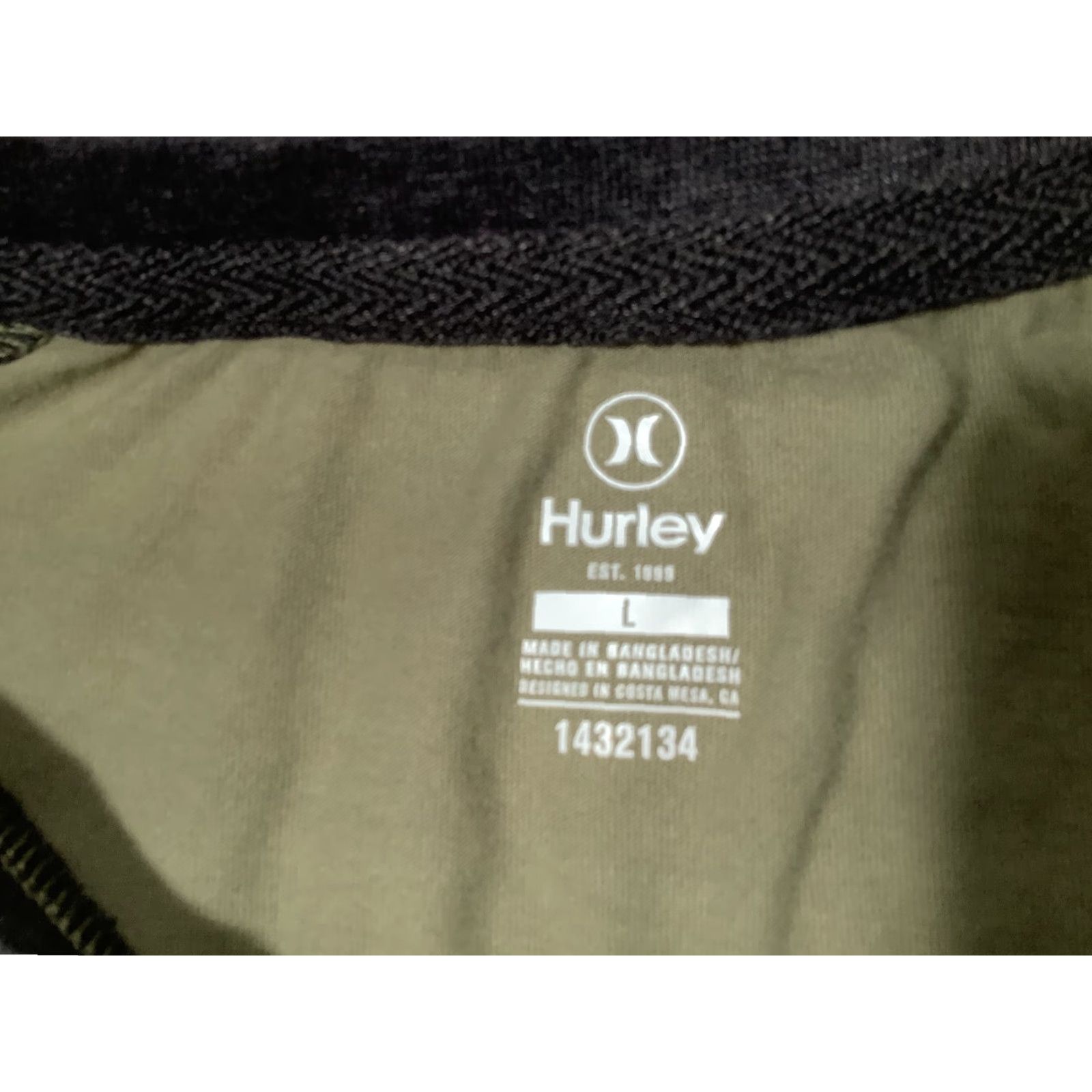Hurley Hurley Shirt Mens Large Green Gray Long Sleeve Raglan Tee Casual 1432134 Size US L / EU 52-54 / 3 - 3 Thumbnail