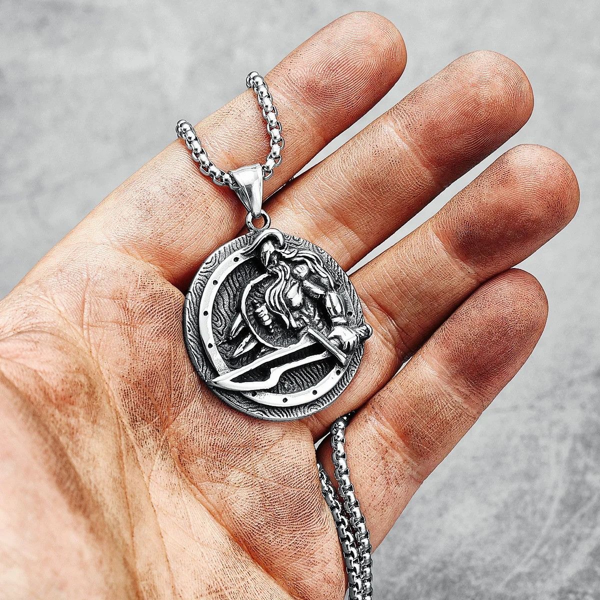 Other Viking Warrior Pendant Accessories Necklace Gifts Size ONE SIZE - 3 Thumbnail