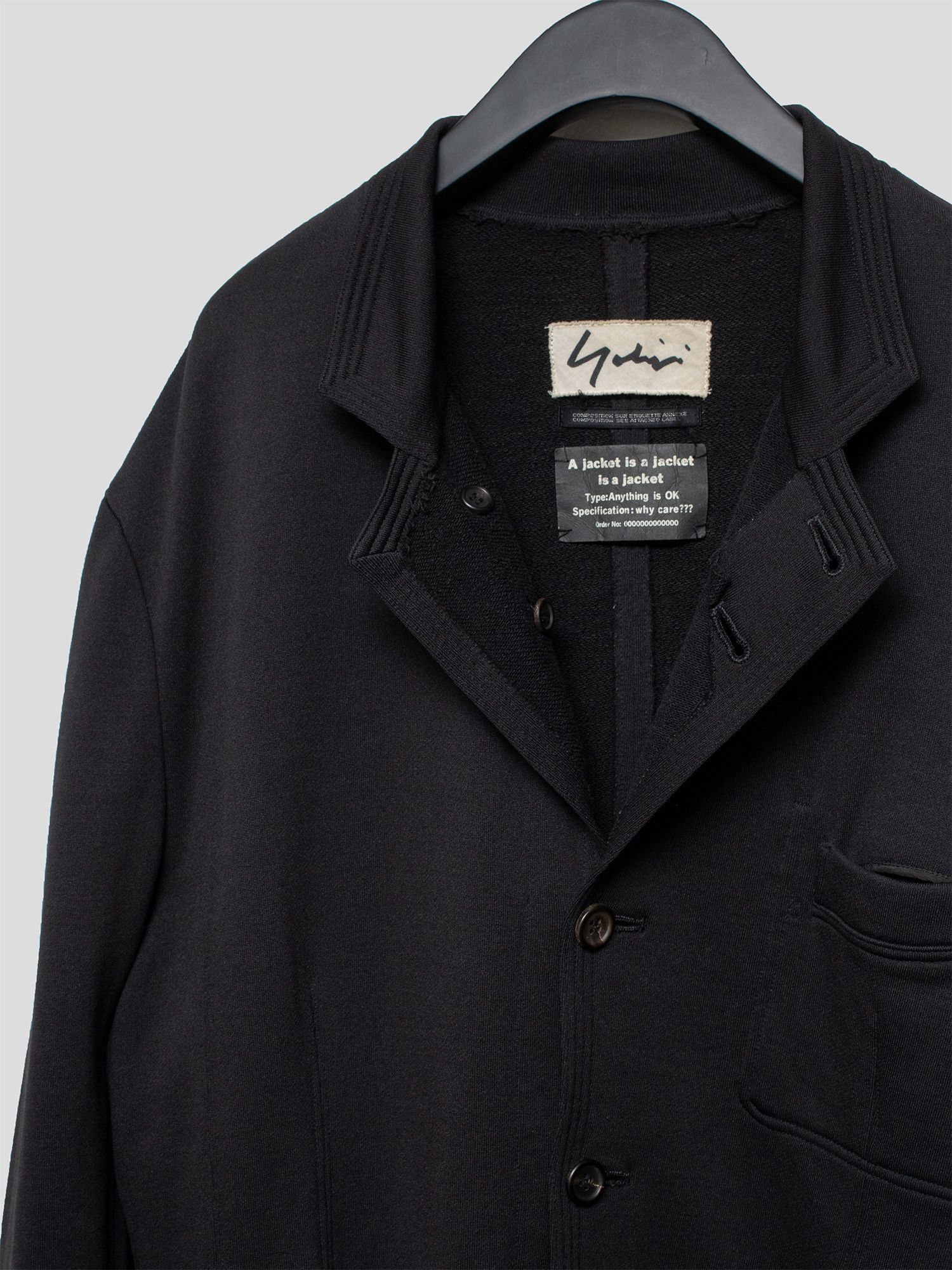 Yohji Yamamoto Yohji Yamamoto SS95 Mandarin Collar Jacket Size US M / EU 48-50 / 2 - 5 Thumbnail