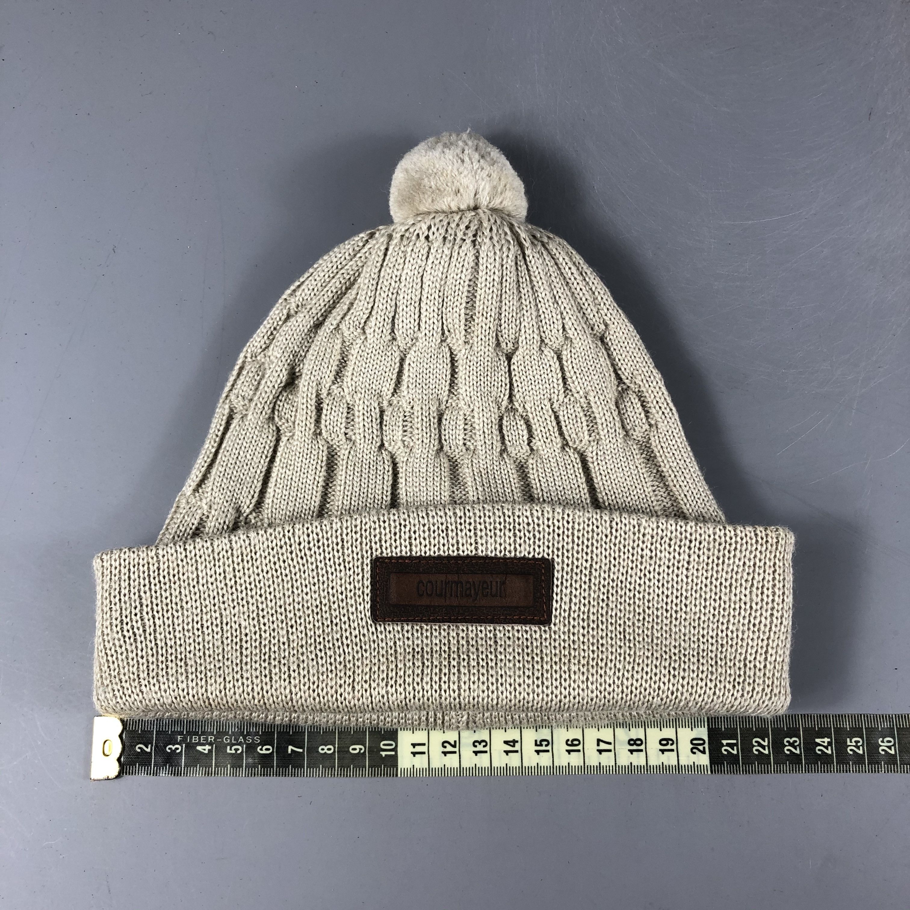 Japanese Brand × Vintage Courmayeur Bobble Beanie Snow Hat Snow Cap -D1074 Size ONE SIZE - 4 Thumbnail