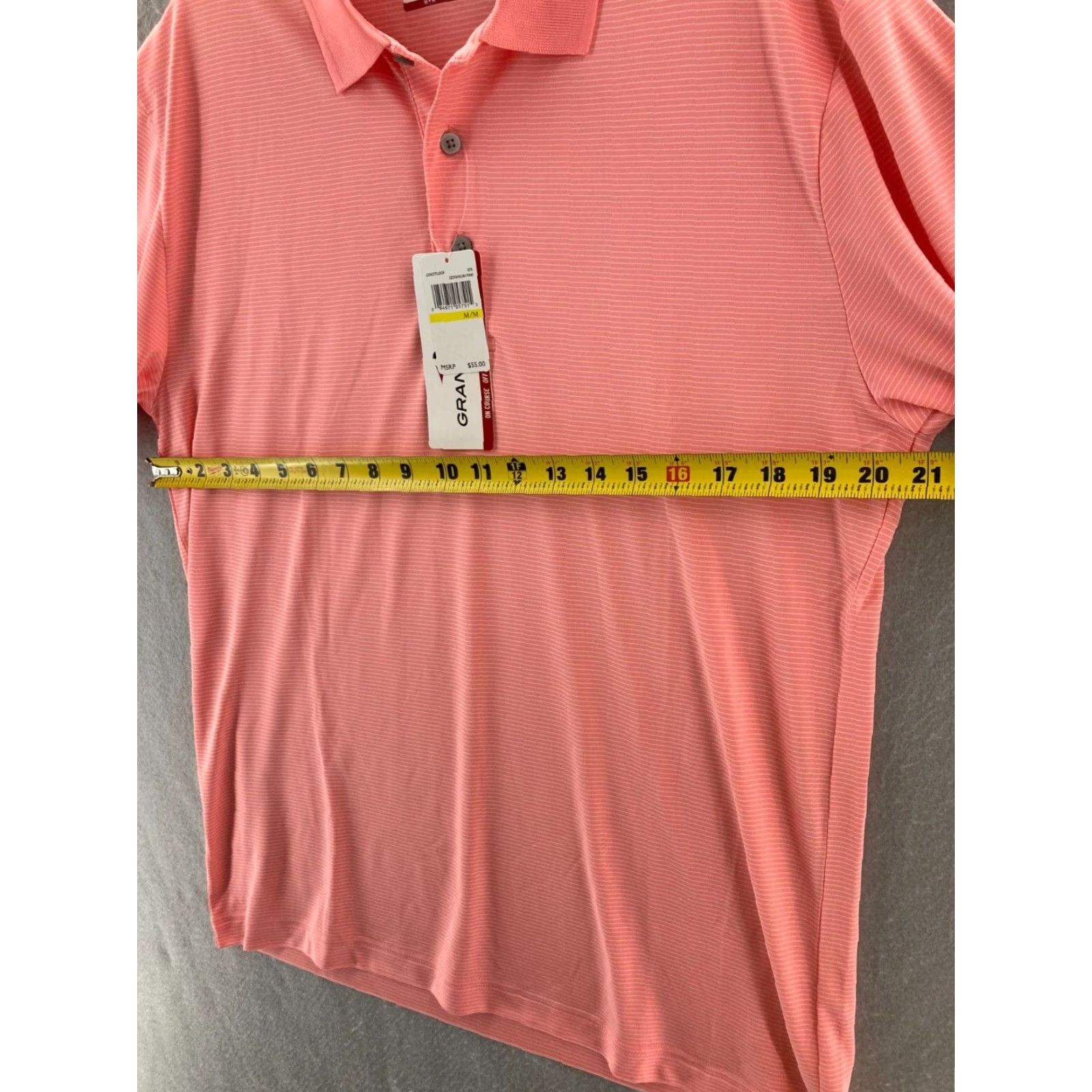 Vintage Grand Slam Mens Polo Shirt M Pink Short Sleeve NWT Size US M / EU 48-50 / 2 - 2 Thumbnail