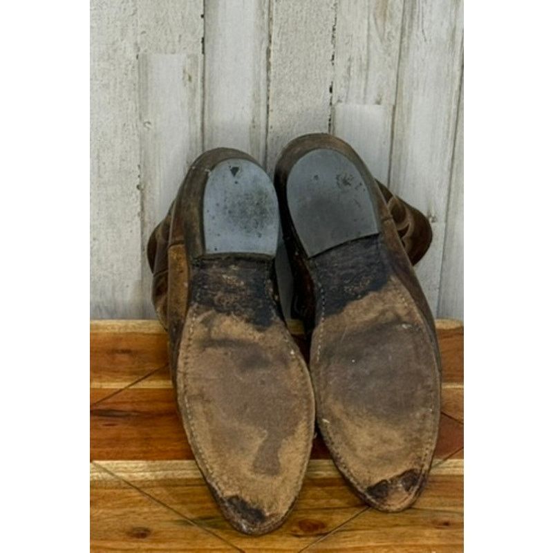 Justin Justin Men's Western Cowboy Boots Brown Leather Size 10.5 D Size US 10.5 / EU 43-44 - 4 Thumbnail
