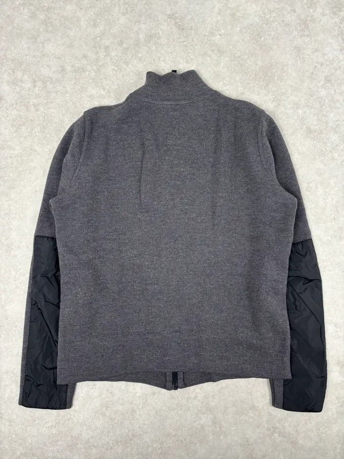 Prada AW2007 Prada Grey Wool Blend Nylon Sleeves Track Jacket Size US M / EU 48-50 / 2 - 5 Thumbnail