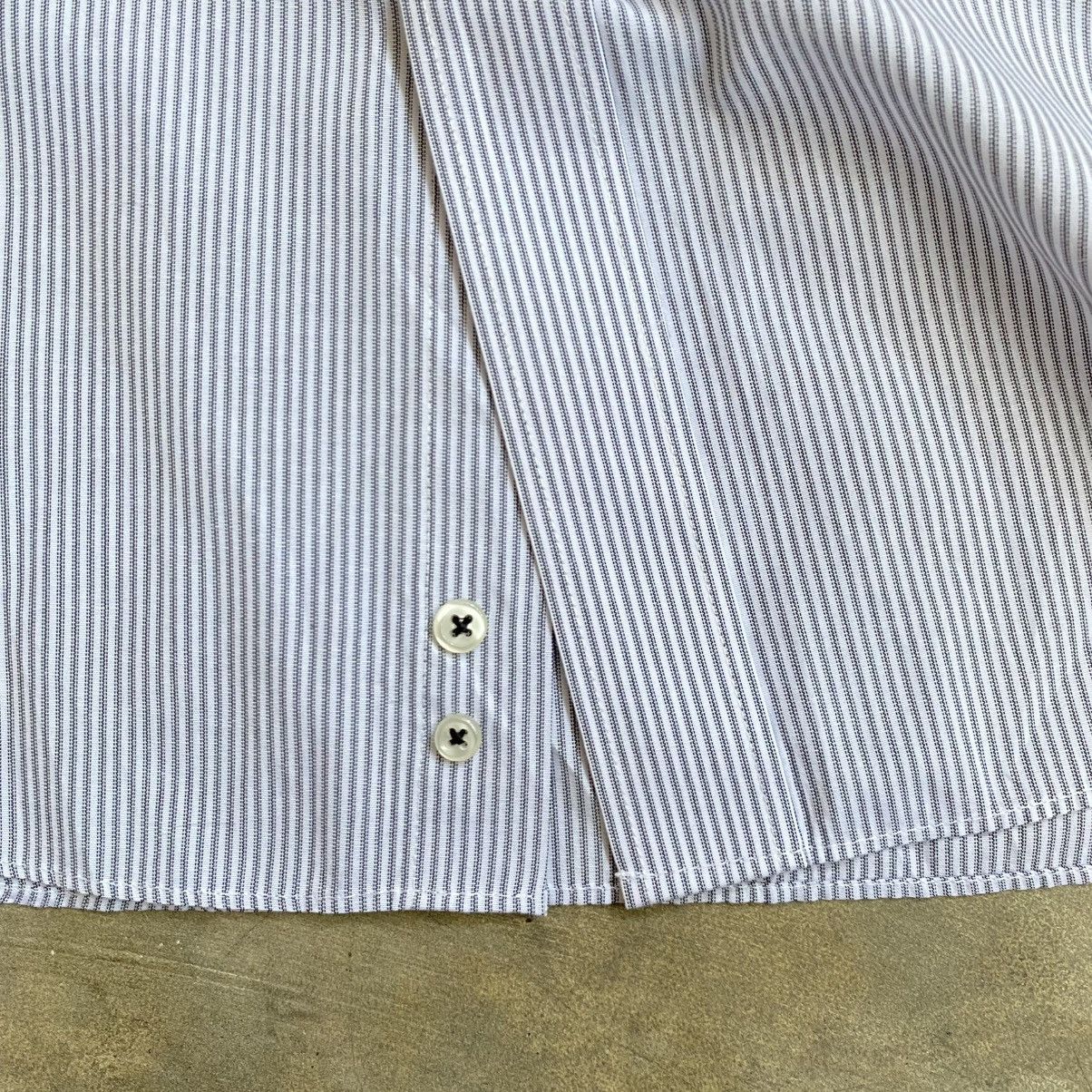 Yohji Yamamoto Sacsny by Yohji Yamamoto Stripe Long Sleeve Shirt Size US XL / EU 56 / 4 - 4 Thumbnail